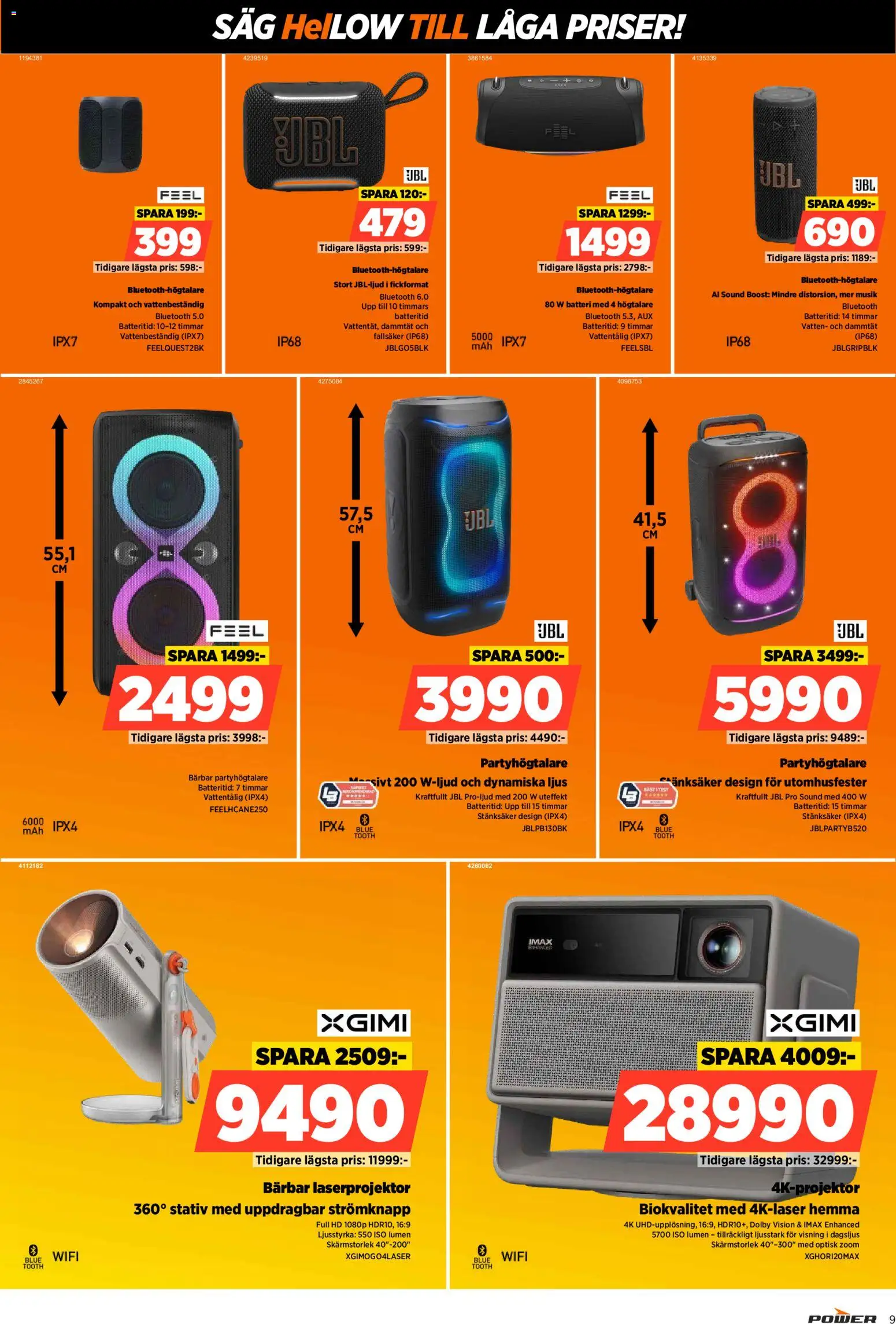 Power erbjudanden Reklamblad in Sverige