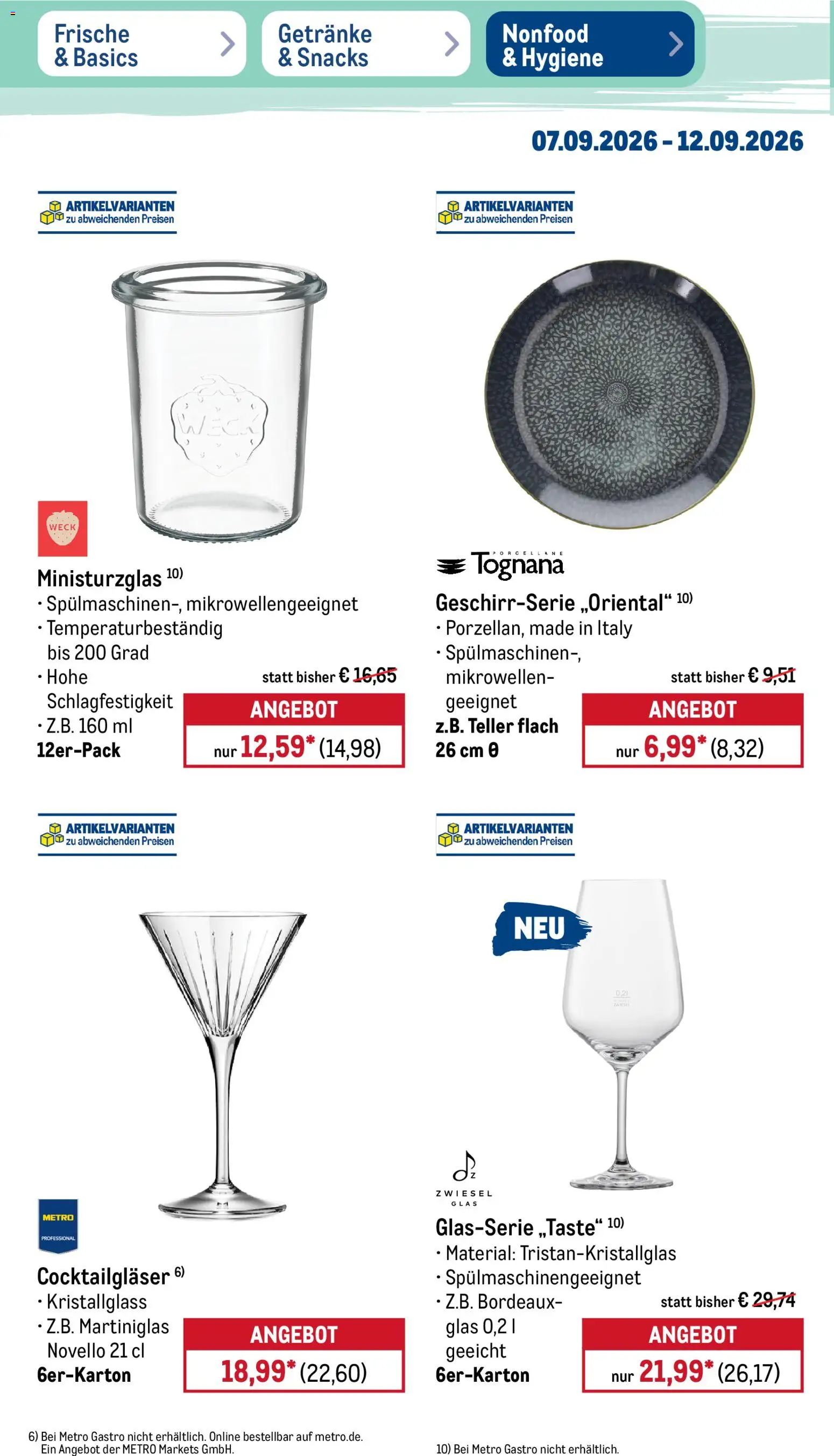 Metro Prospekt Prospekt in Deutschland