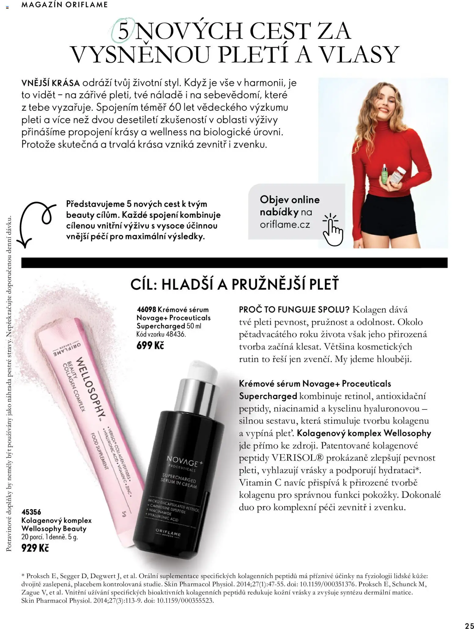 Oriflame katalog Novage+ Proceuticals Leták in Česko