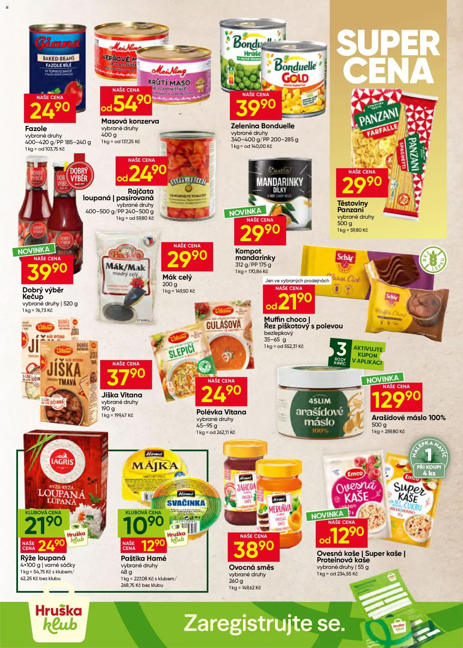 Hruška leták Leták in Česko