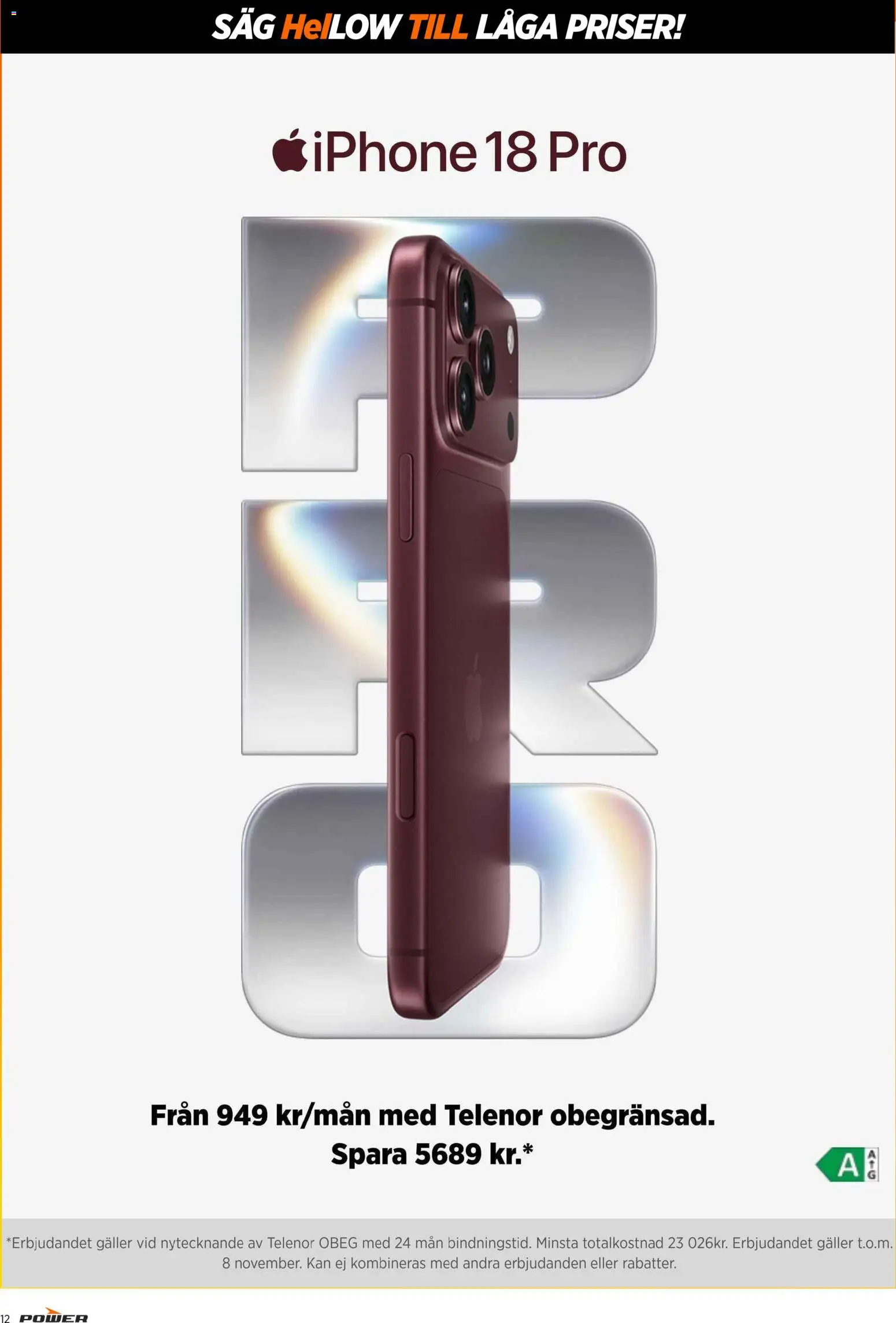 Power erbjudanden Reklamblad in Sverige
