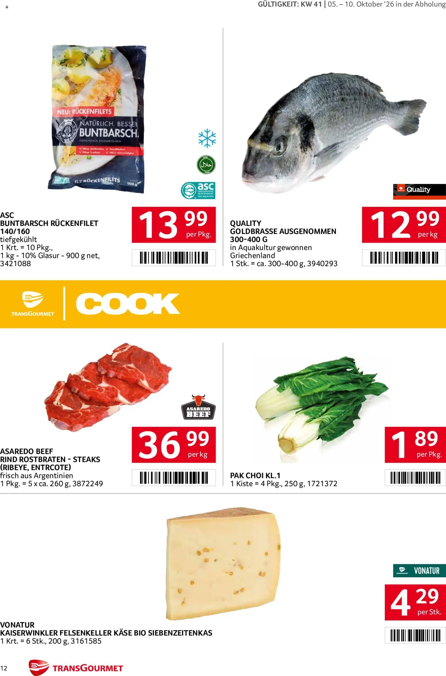Transgourmet Flugblatt Flugblatt in Österreich
