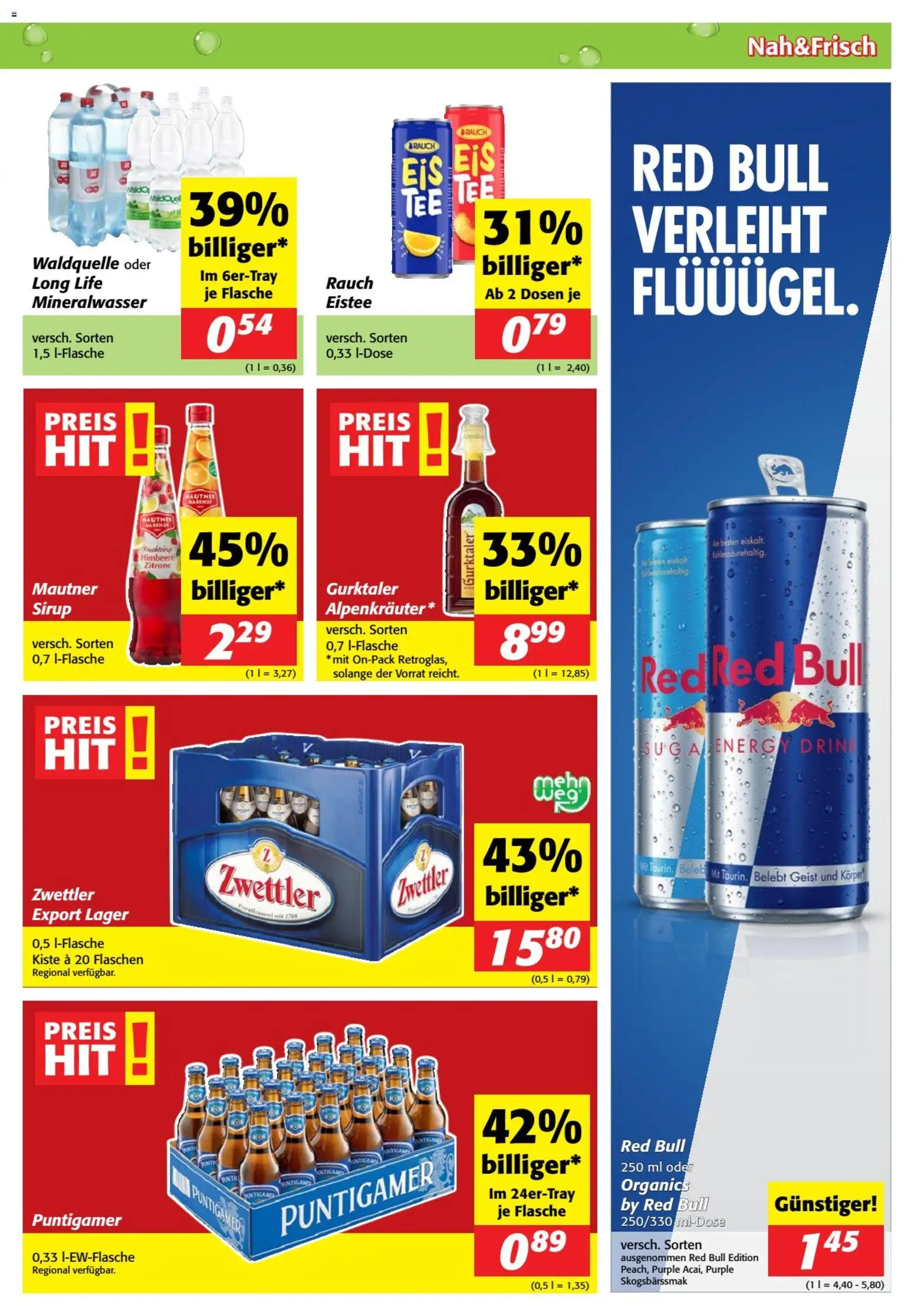 Nah und Frisch Flugblatt Flugblatt in Österreich