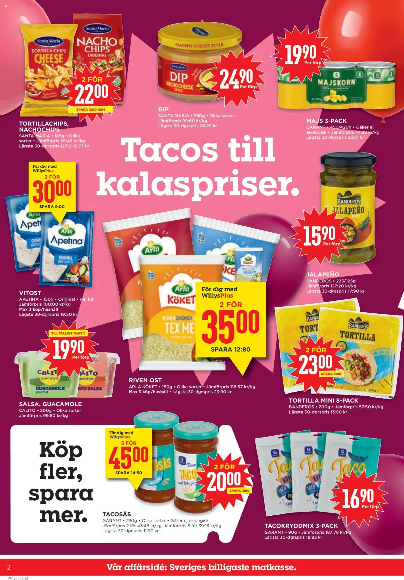 Willys erbjudanden Reklamblad in Sverige
