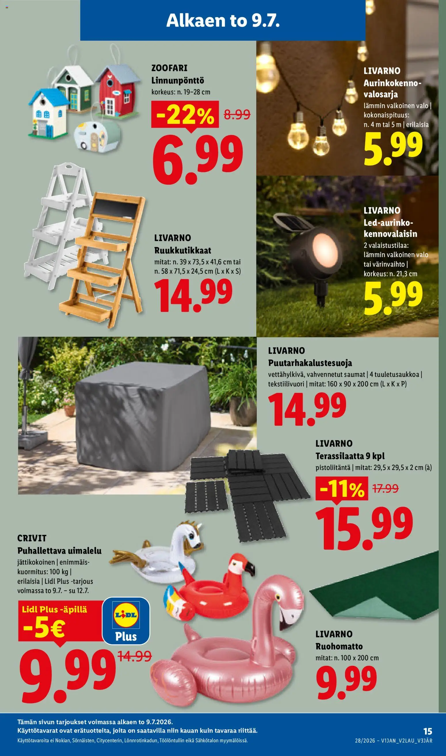 🛍️ Lidl tarjoukset alkaen 09/07/2026 » Katso huipputarjoukset ja säästä jo tänään! 💰 | Suomi