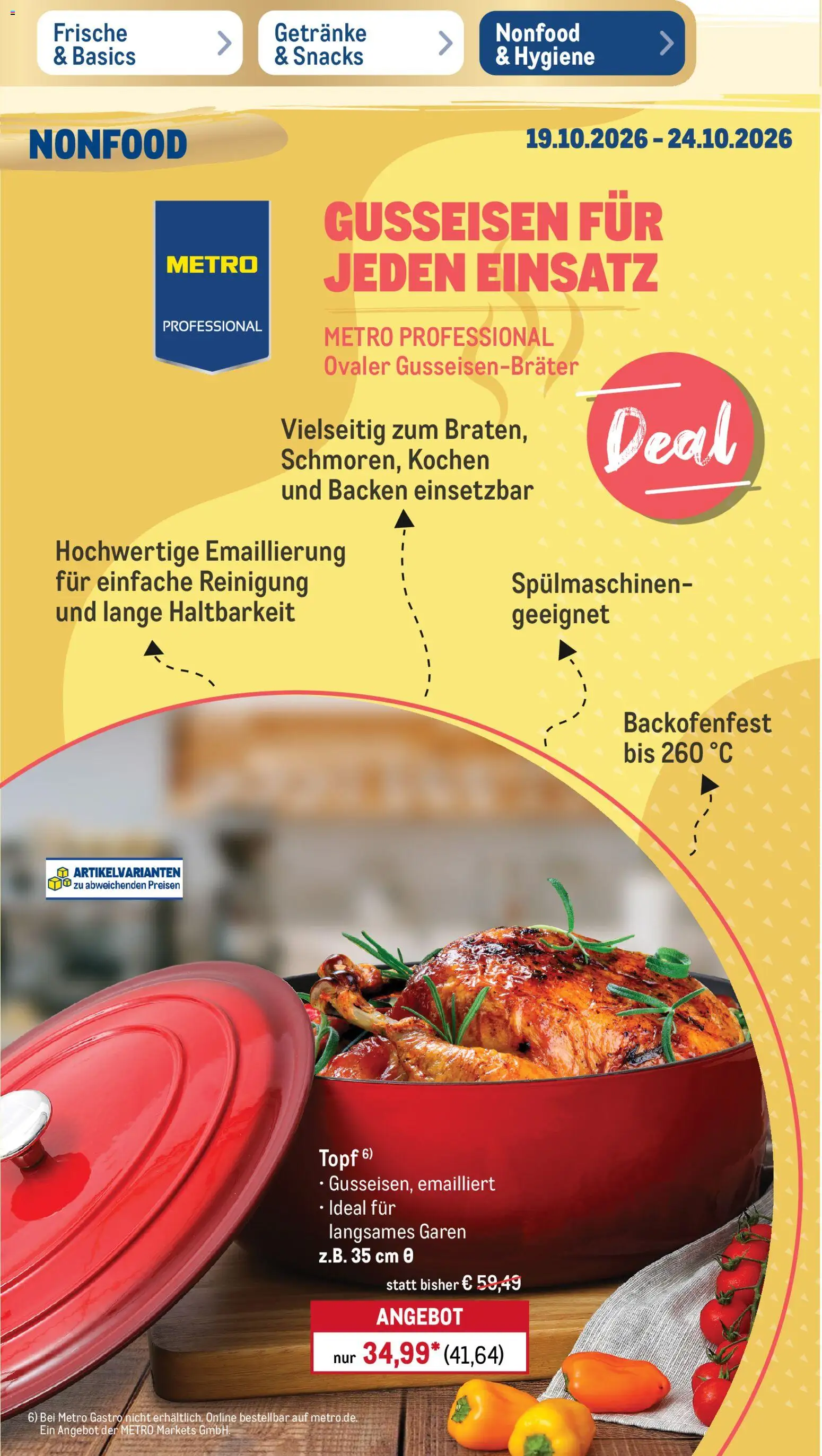 Metro Prospekt Prospekt in Deutschland