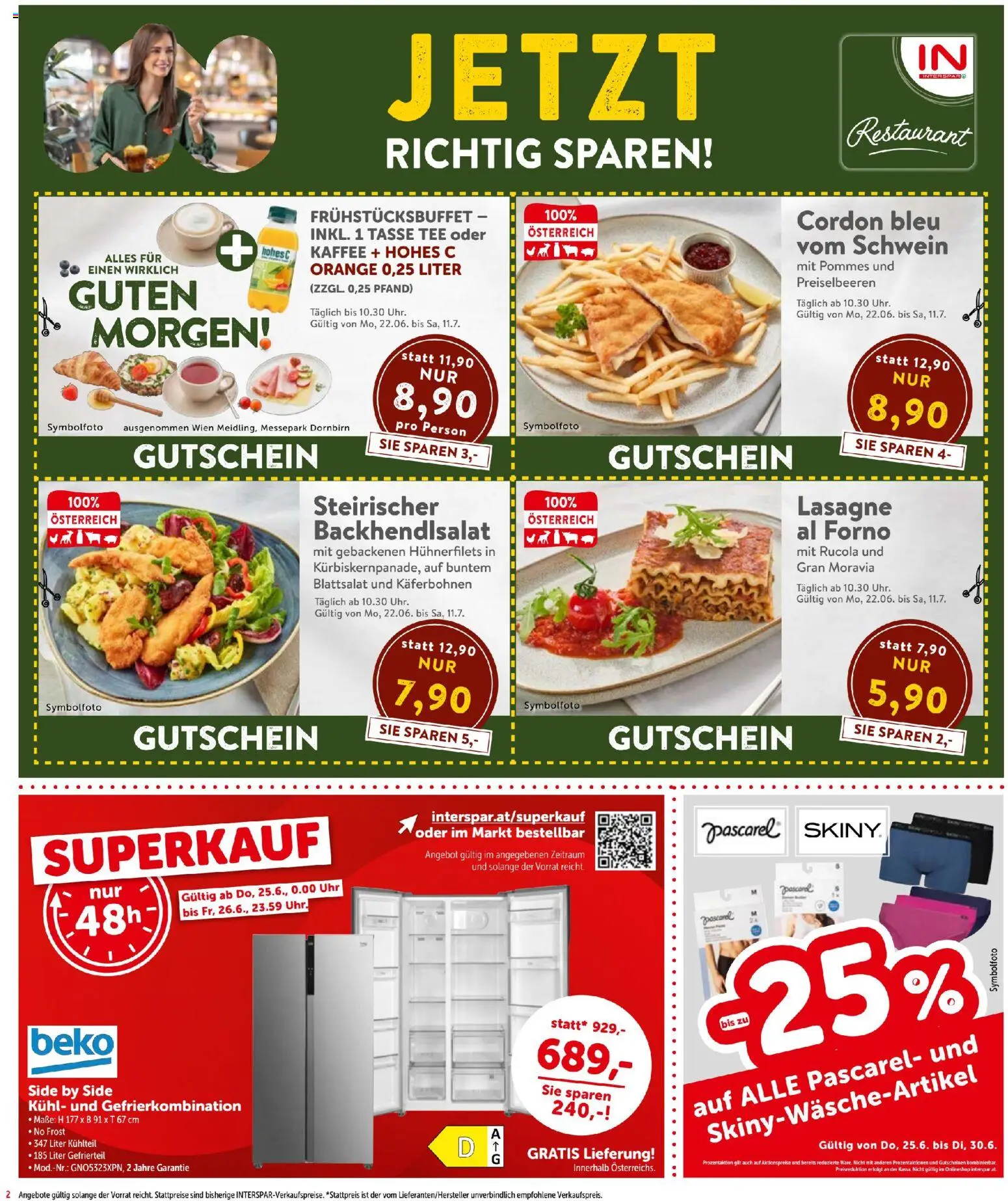 Die besten Angebote | Interspar - Flugblatt ab 25.06.2026 | - Jetzt stöbern! | Österreich