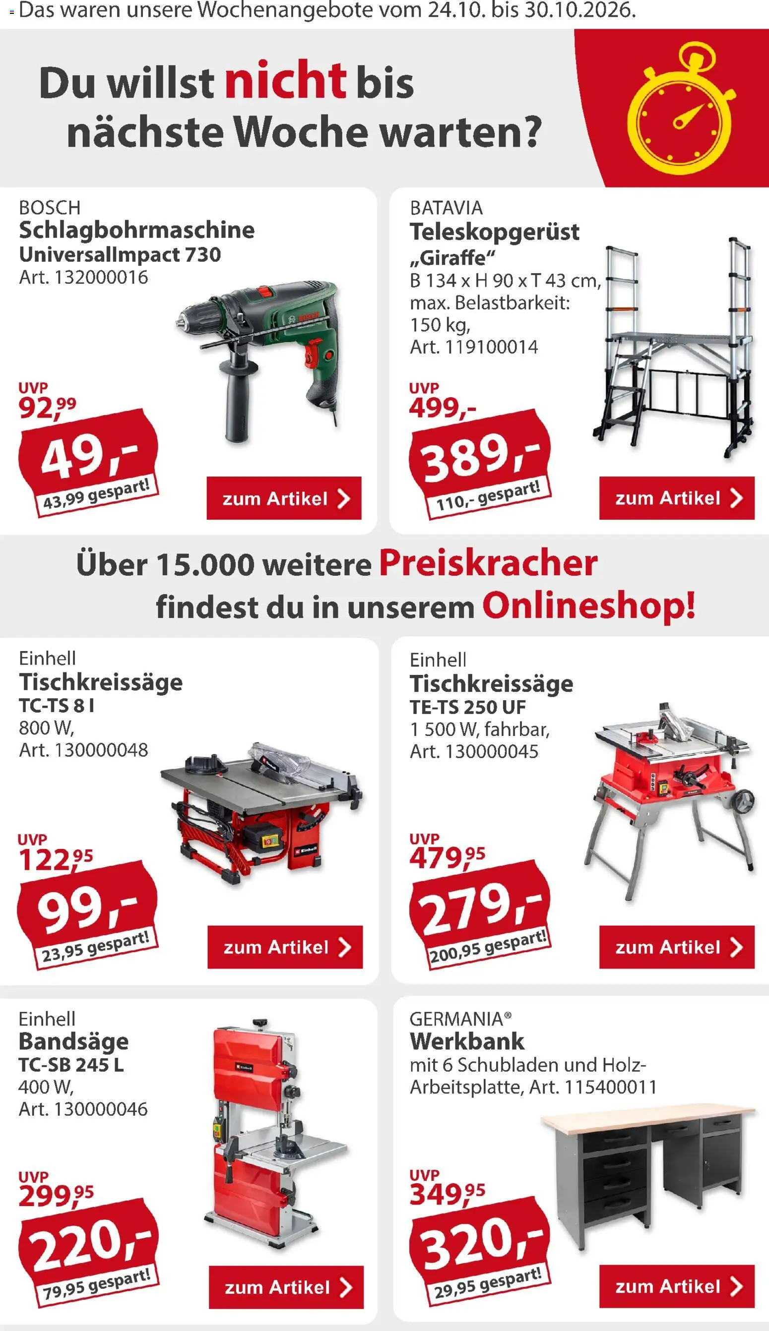 Sonderpreis Baumarkt Prospekt Prospekt in Deutschland