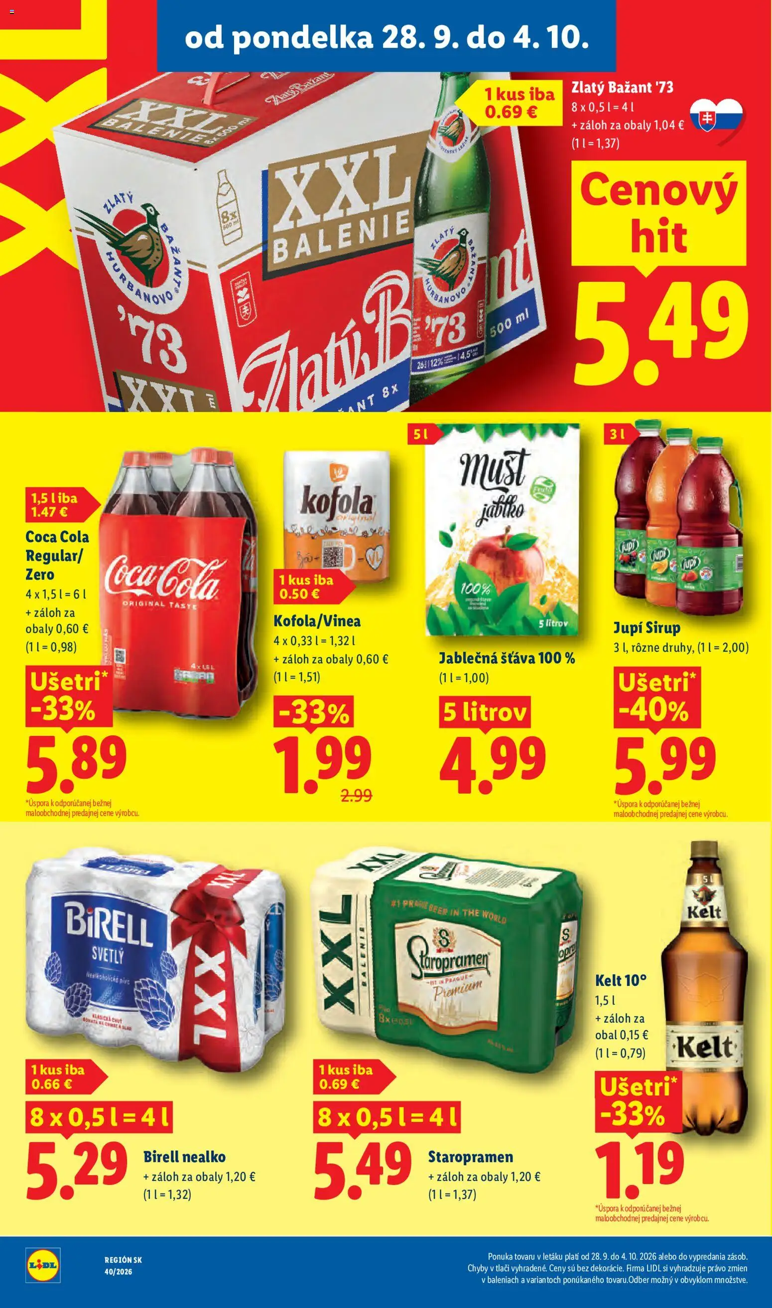 Lidl leták Leták in Slovensko