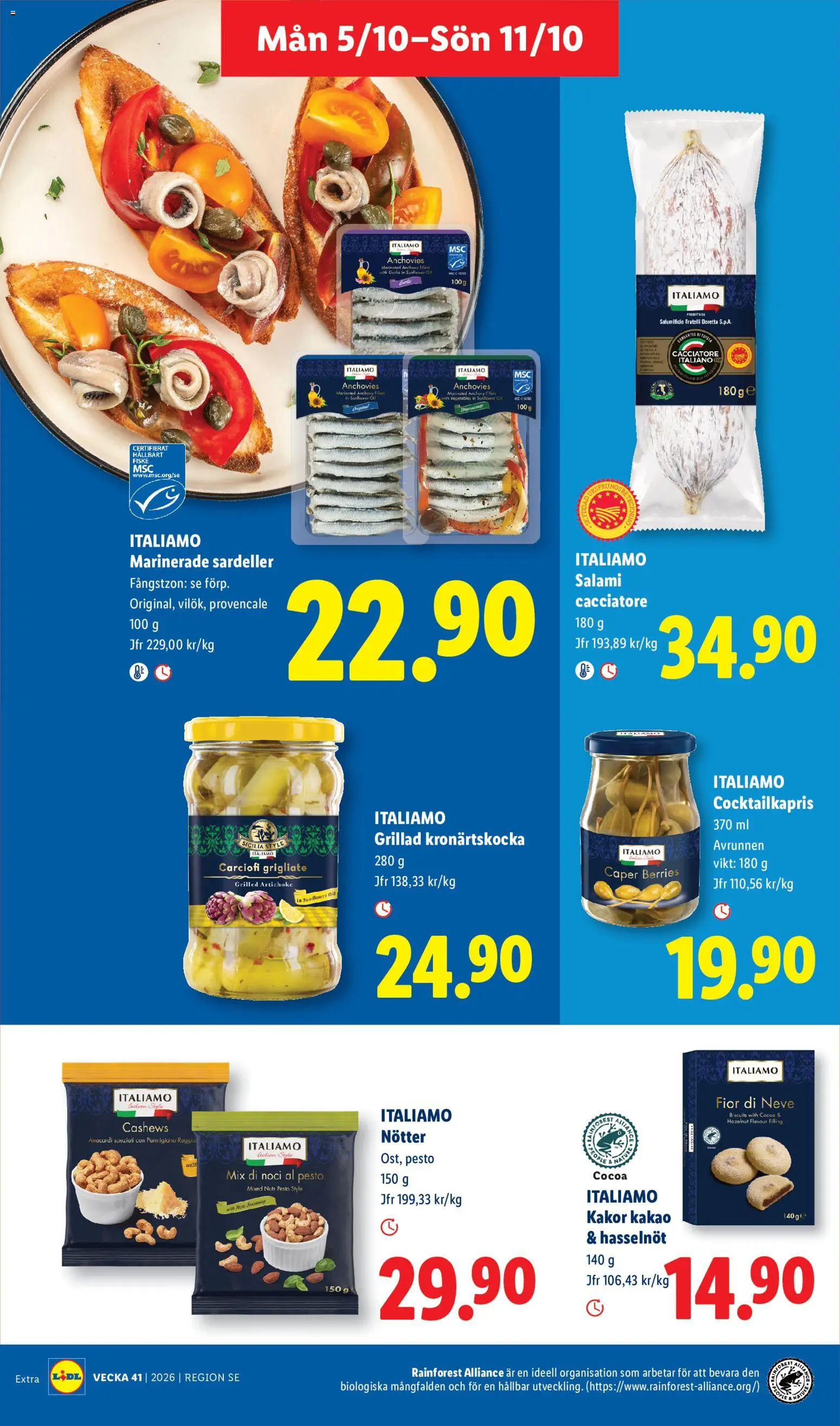 Lidl erbjudanden Reklamblad in Sverige