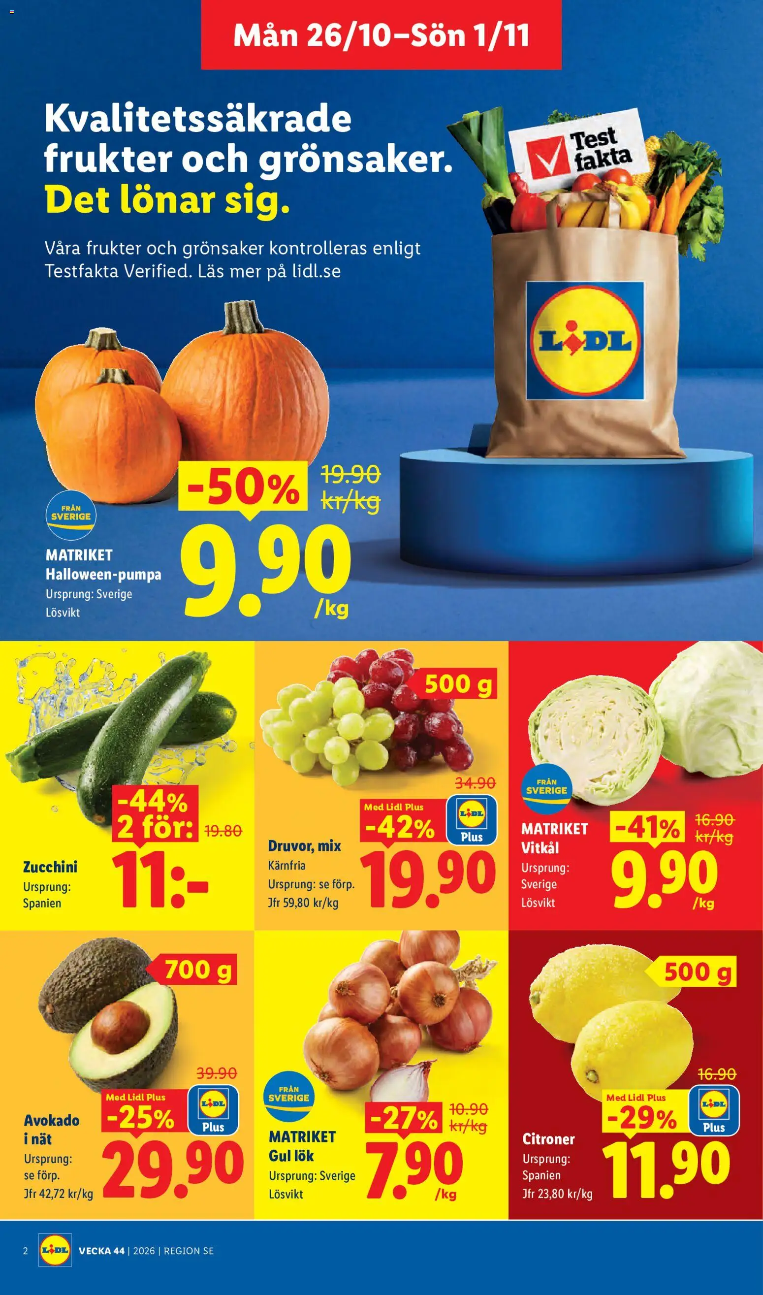 Lidl erbjudanden Reklamblad in Sverige