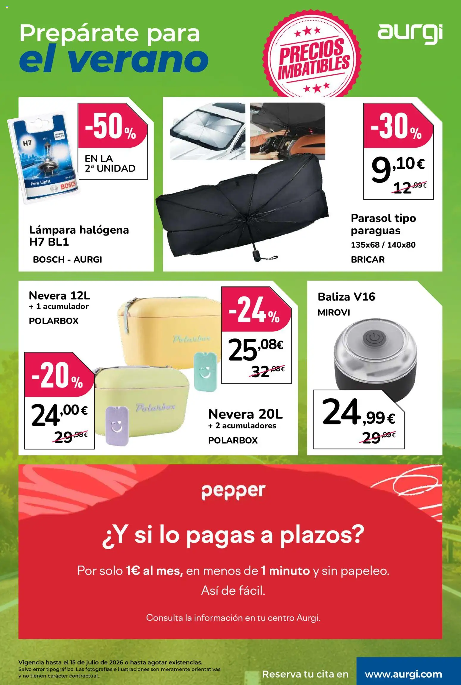 Aurgi folleto desde 01/07/2026 | ¿Cómo obtener un descuento limitado? ¡Ahorra hoy mismo! | España