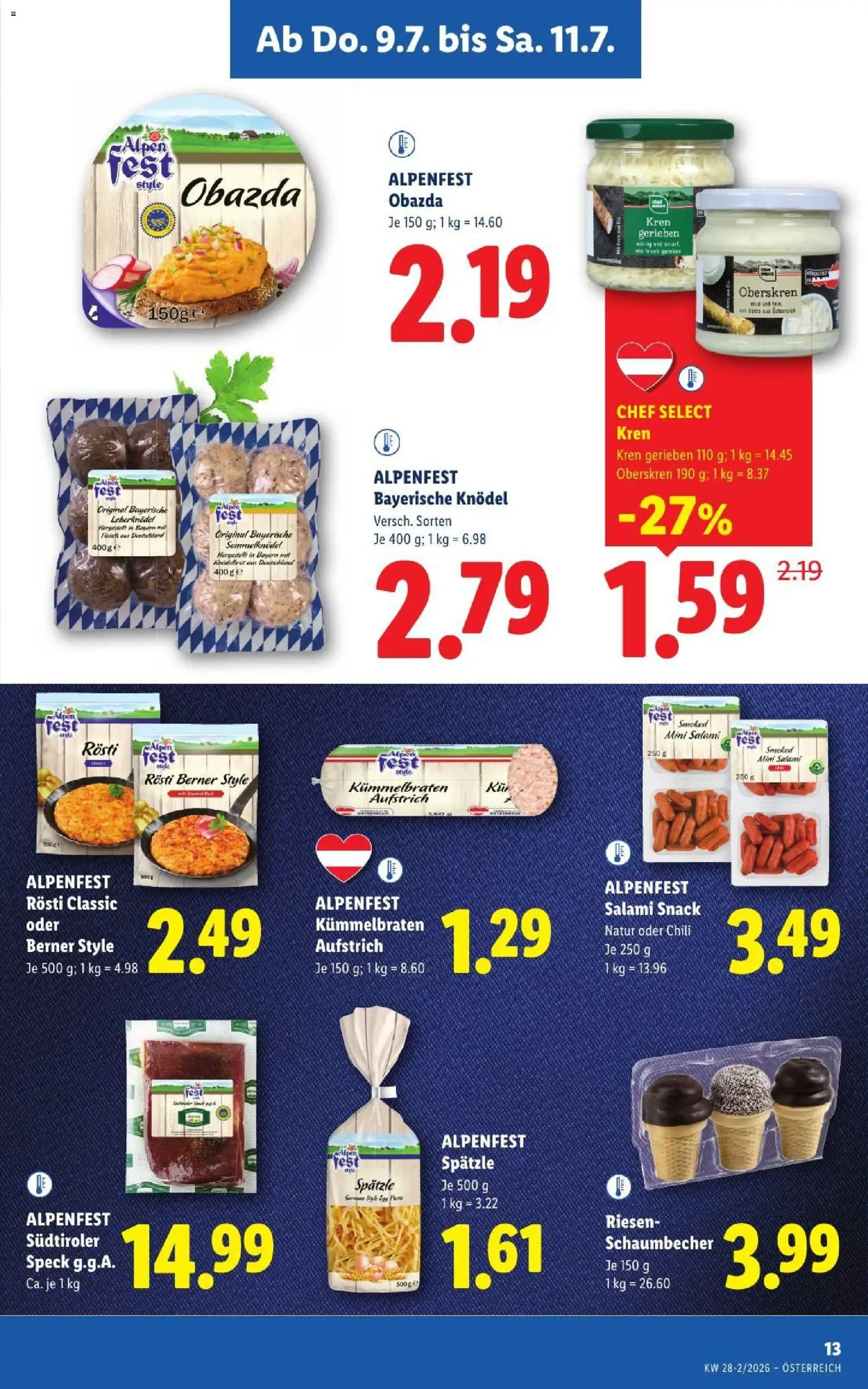 Jetzt sparen im Lidl - Flugblatt | 09.07.2026 ✳️ Angebote ab Donnerstag | Österreich