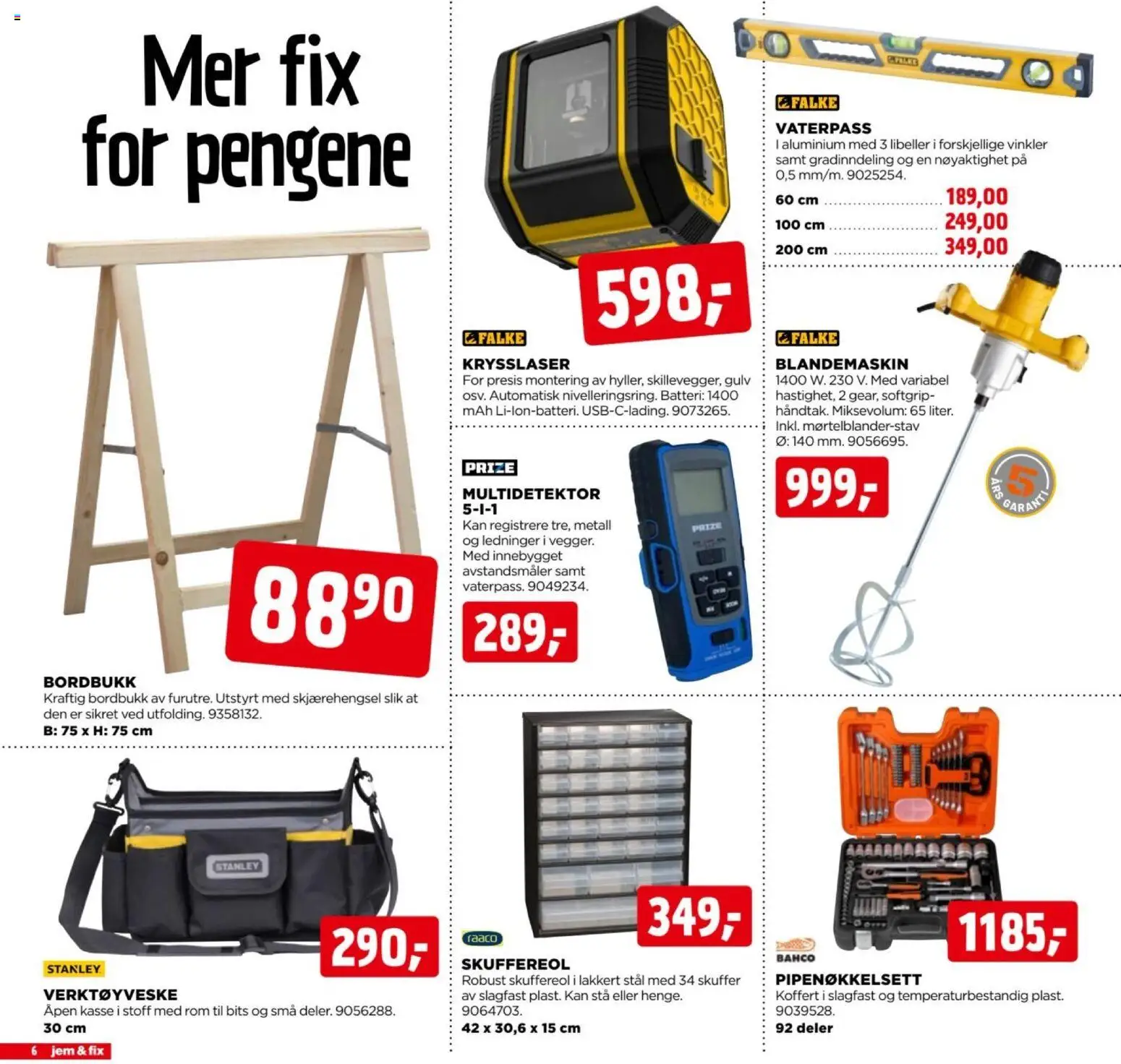 Jem & Fix kundeavis Kundeavis in Norge
