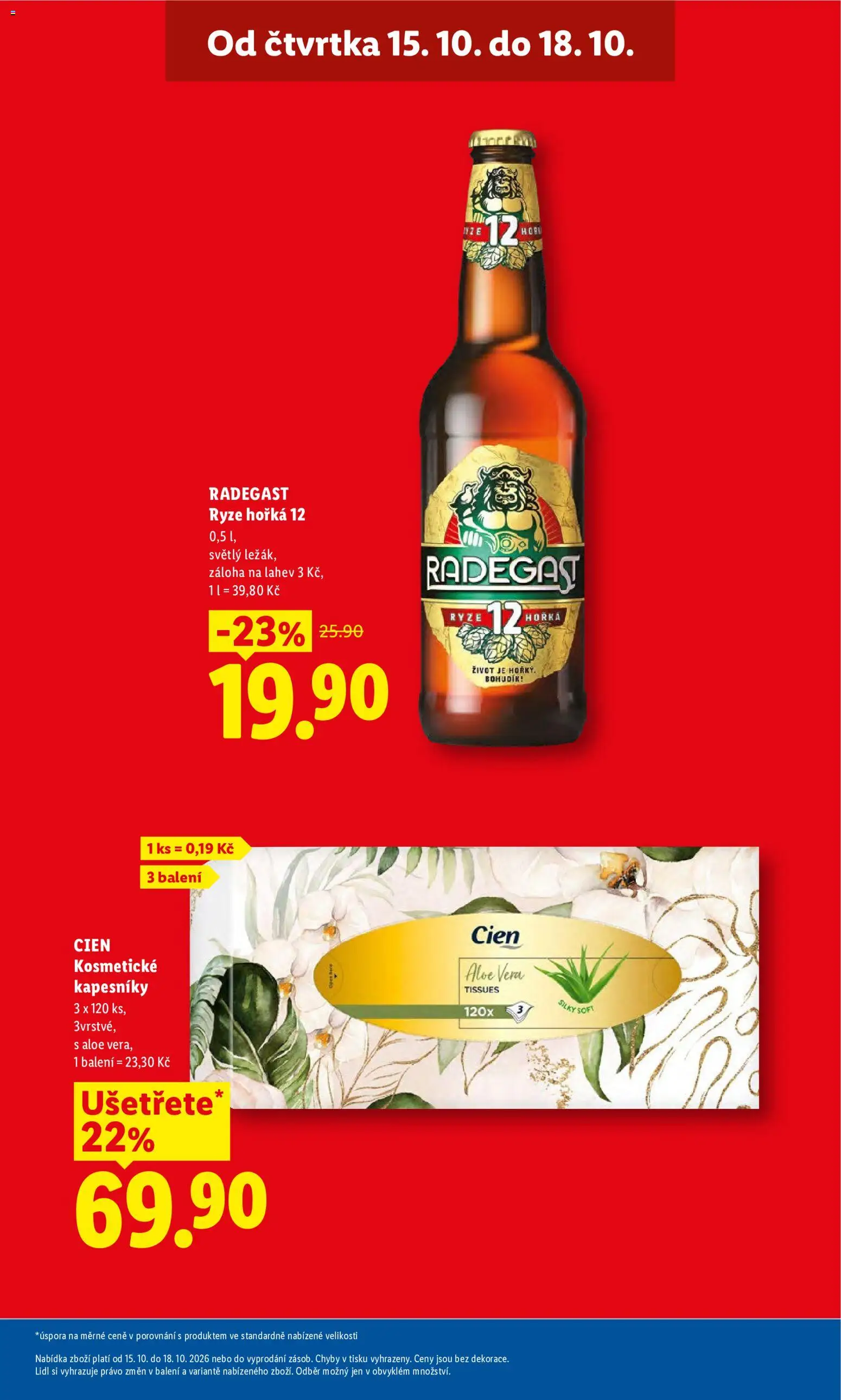 Lidl leták Leták in Česko