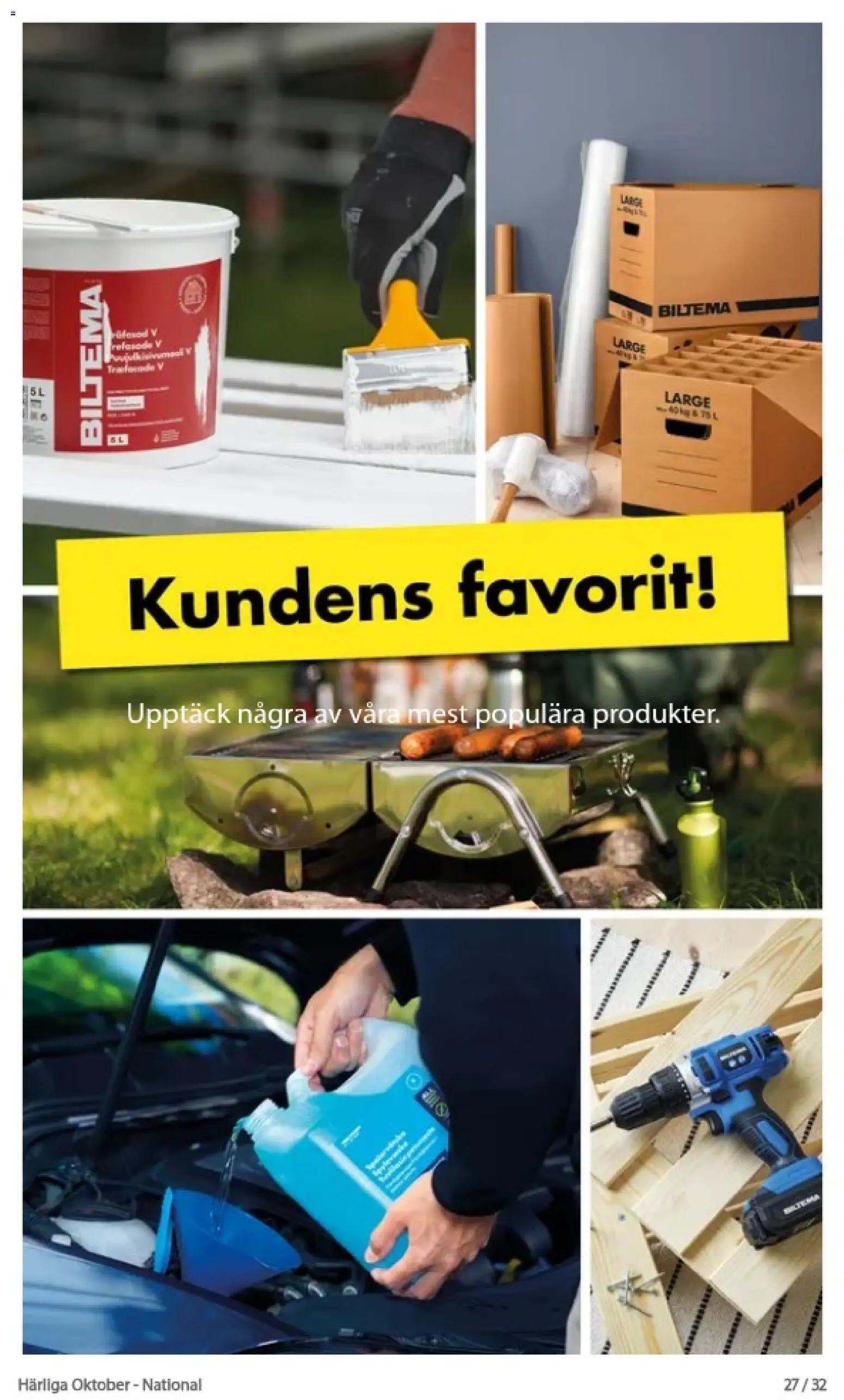 Biltema erbjudanden härliga oktober Reklamblad in Sverige