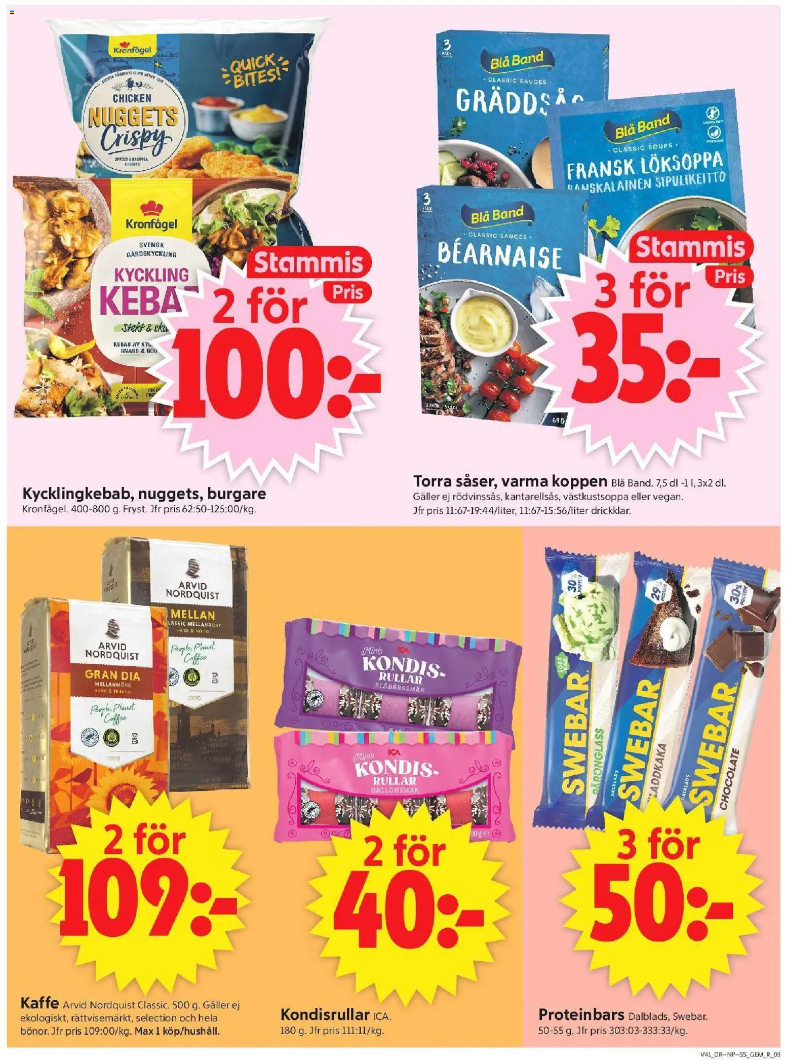 ICA Supermarket erbjudanden Reklamblad in Sverige