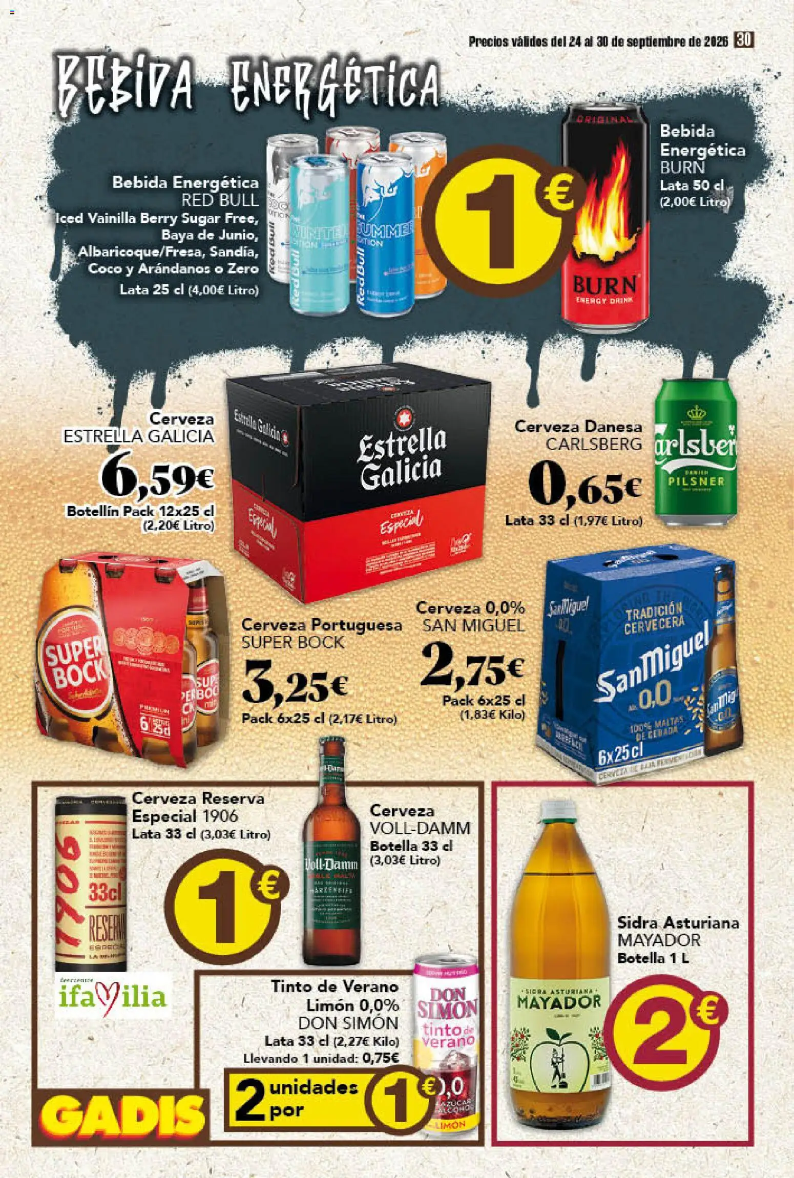 Gadis folleto Folleto in España