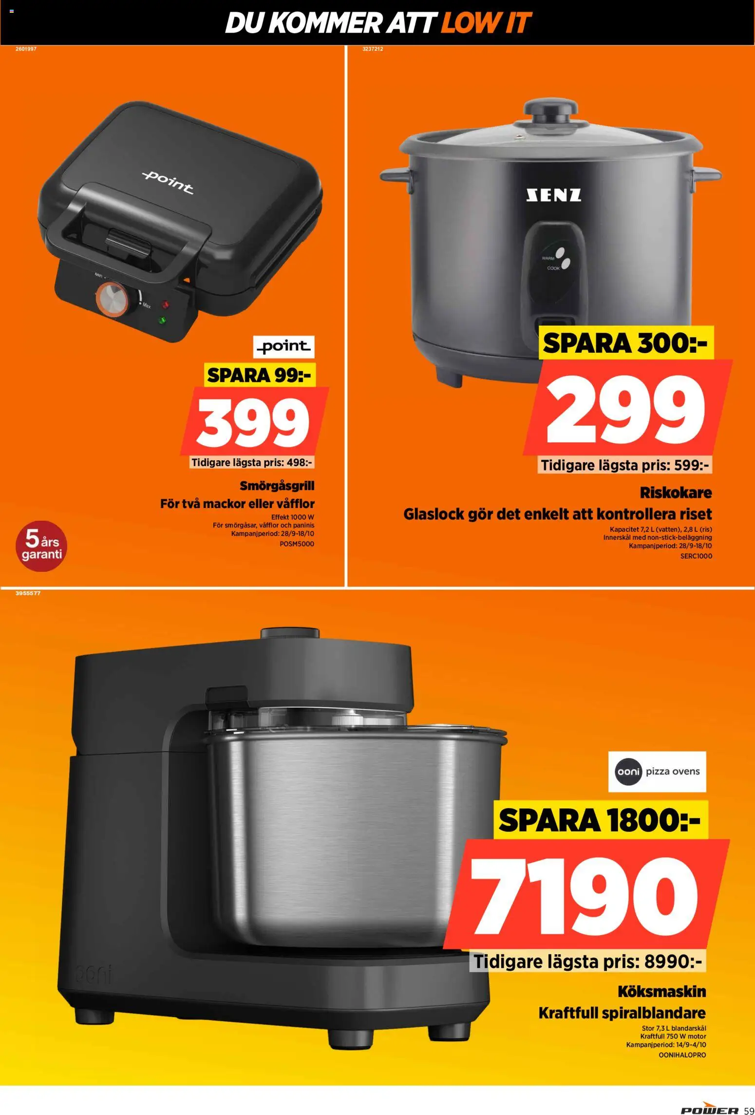 Power erbjudanden Reklamblad in Sverige