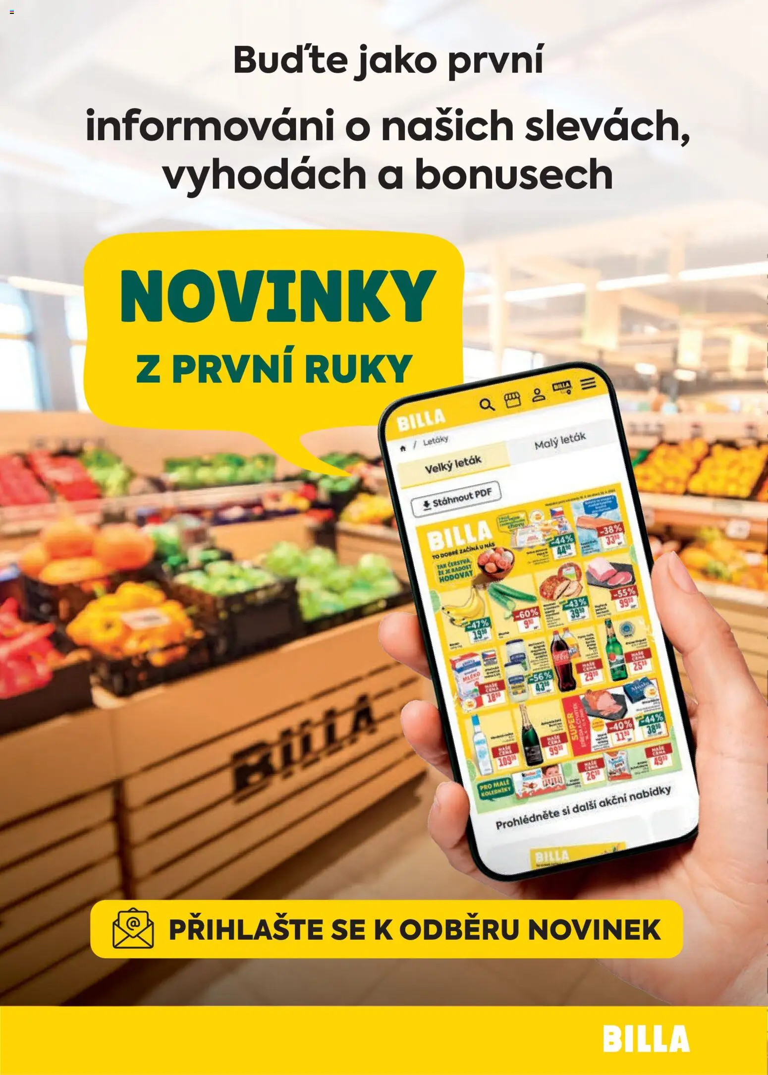 Billa Velký leták Leták in Česko