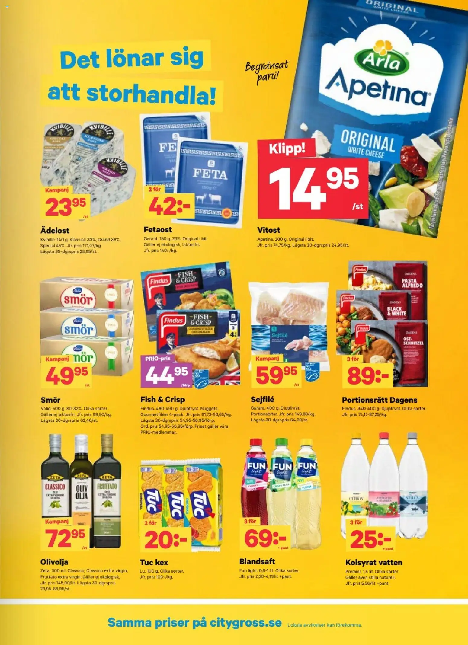 City Gross erbjudanden Reklamblad in Sverige