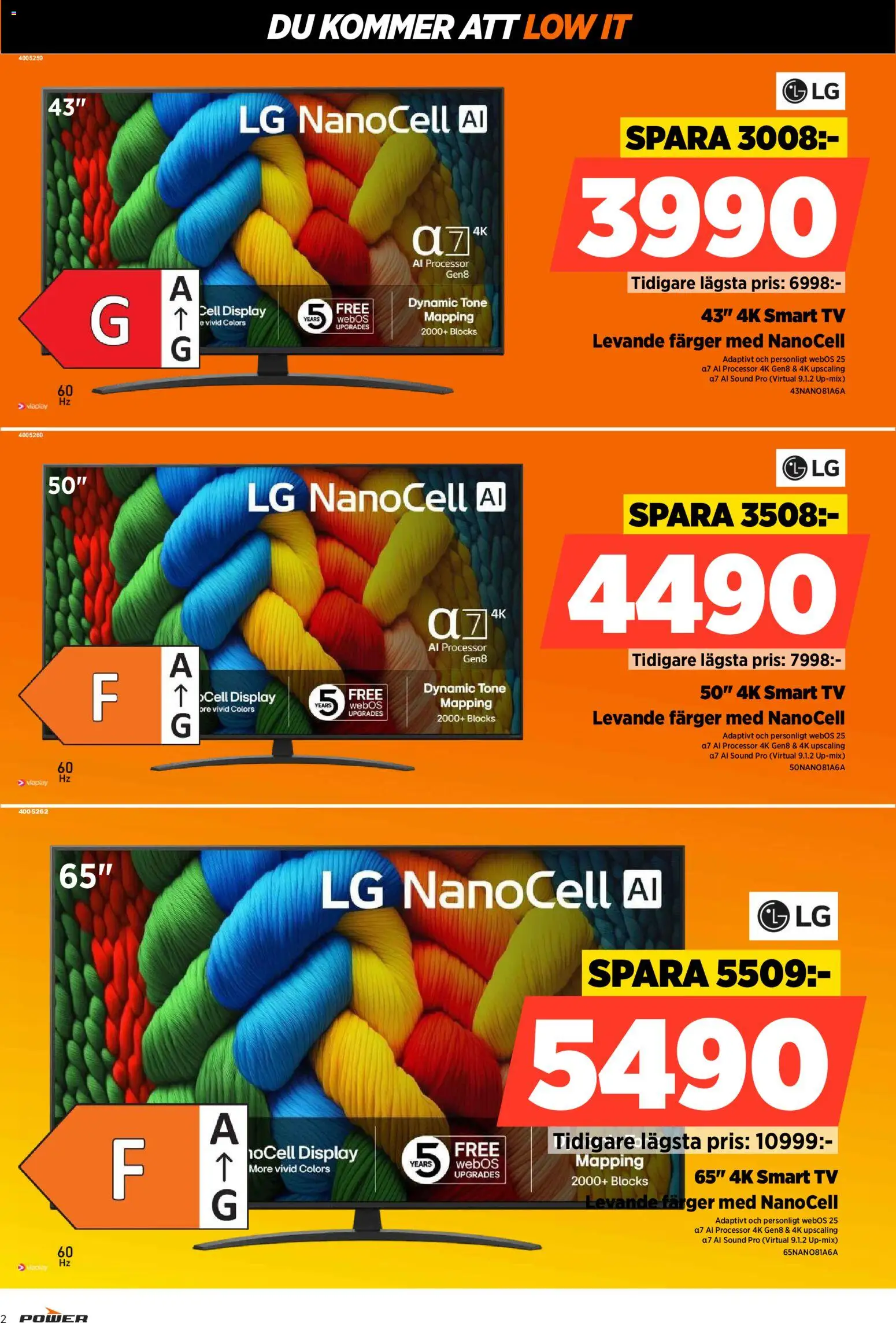 Power erbjudanden Reklamblad in Sverige