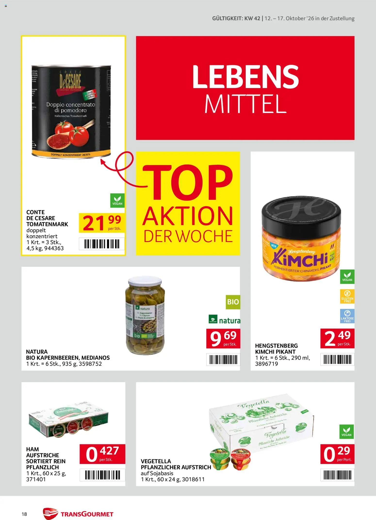 Transgourmet Flugblatt Flugblatt in Österreich