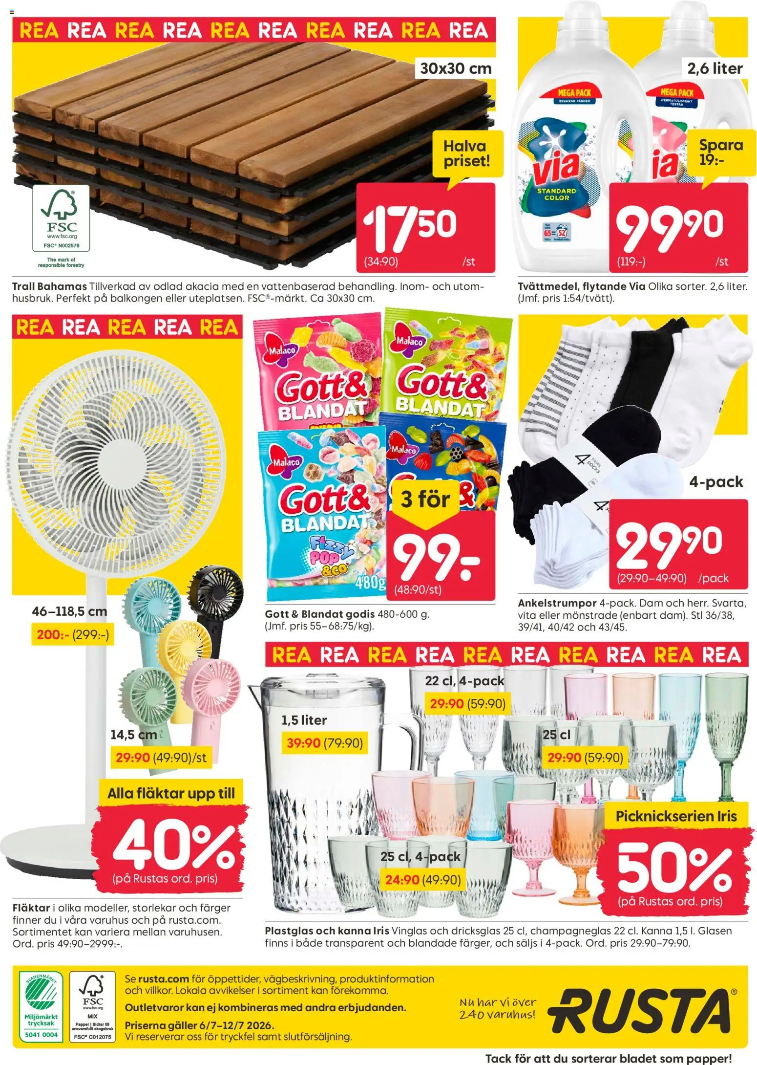 Nuvarande Rusta erbjudanden från 📣 06/07/2026 - 12/07/2026 📣 | Sverige