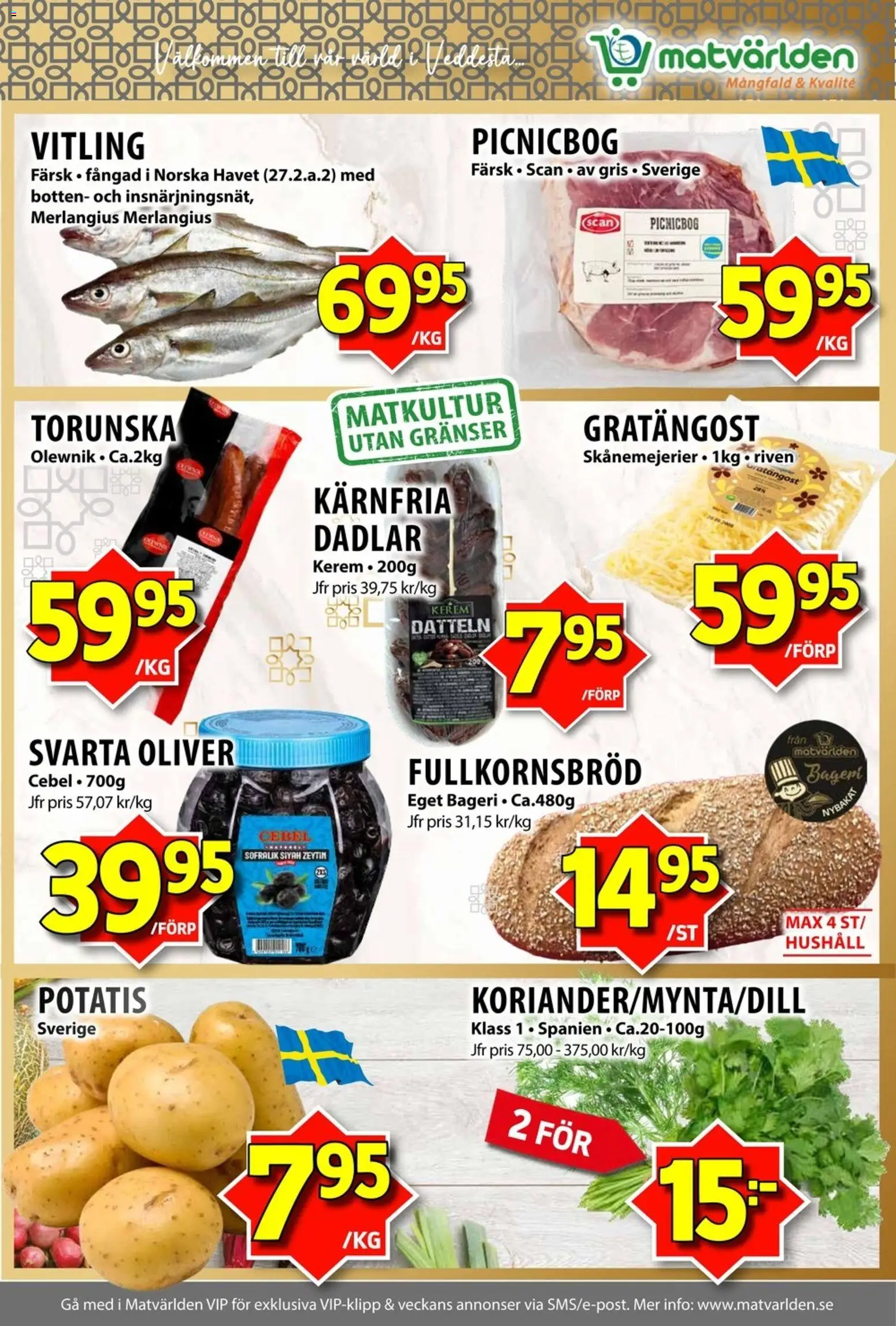Matvärlden erbjudanden Reklamblad in Sverige