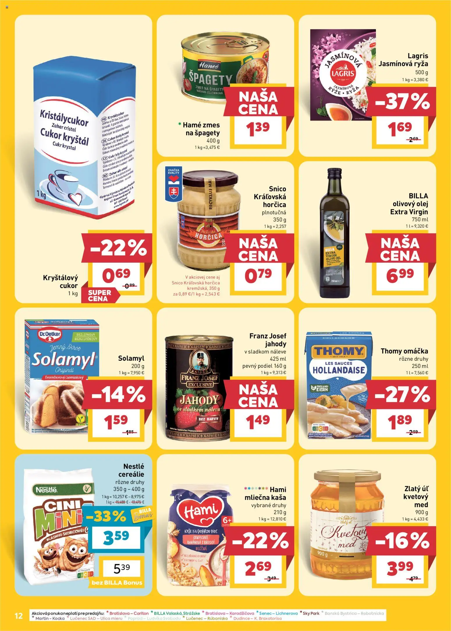Billa leták Leták in Slovensko