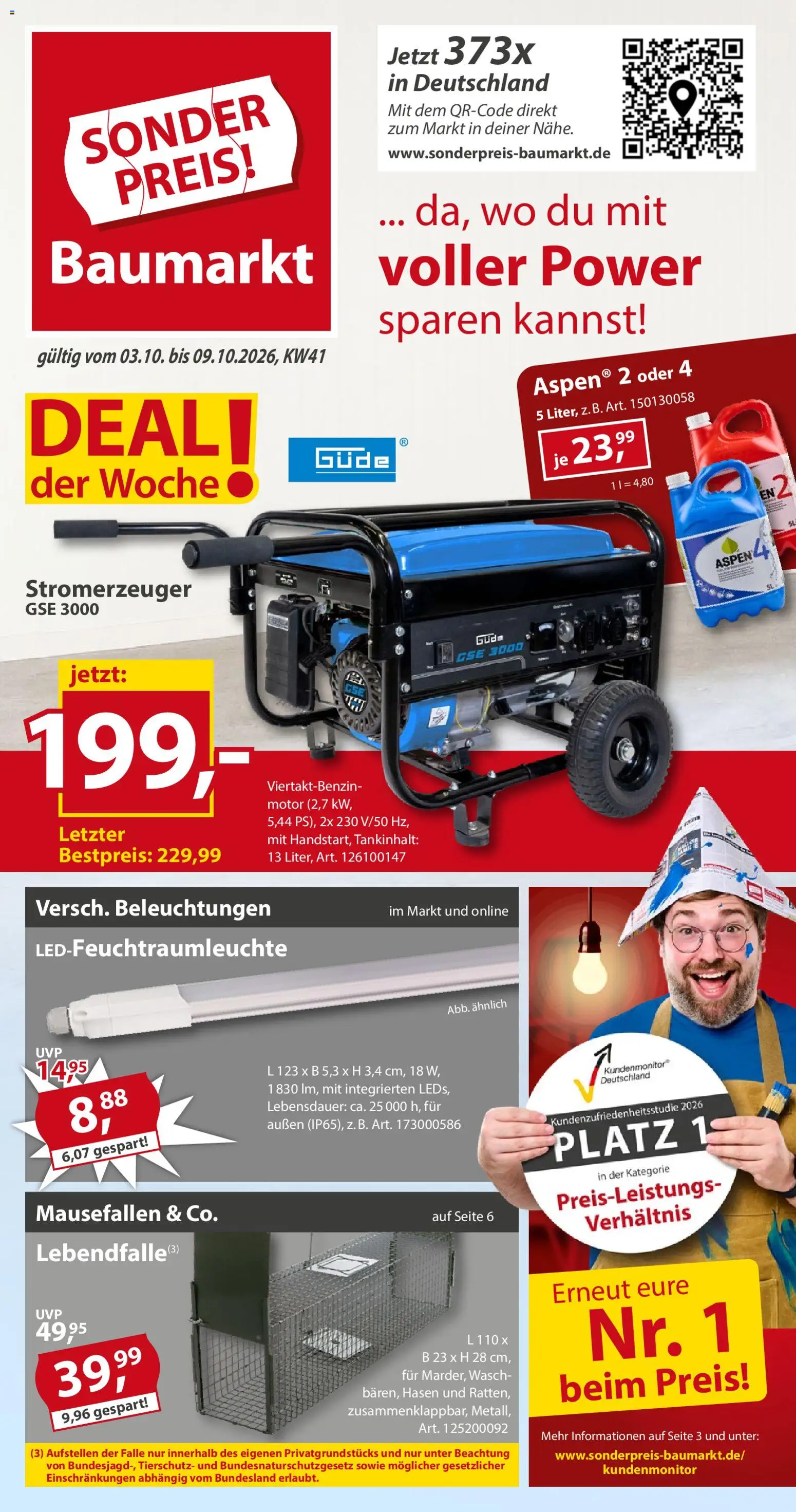 Sonderpreis Baumarkt Prospekt Prospekt in Deutschland