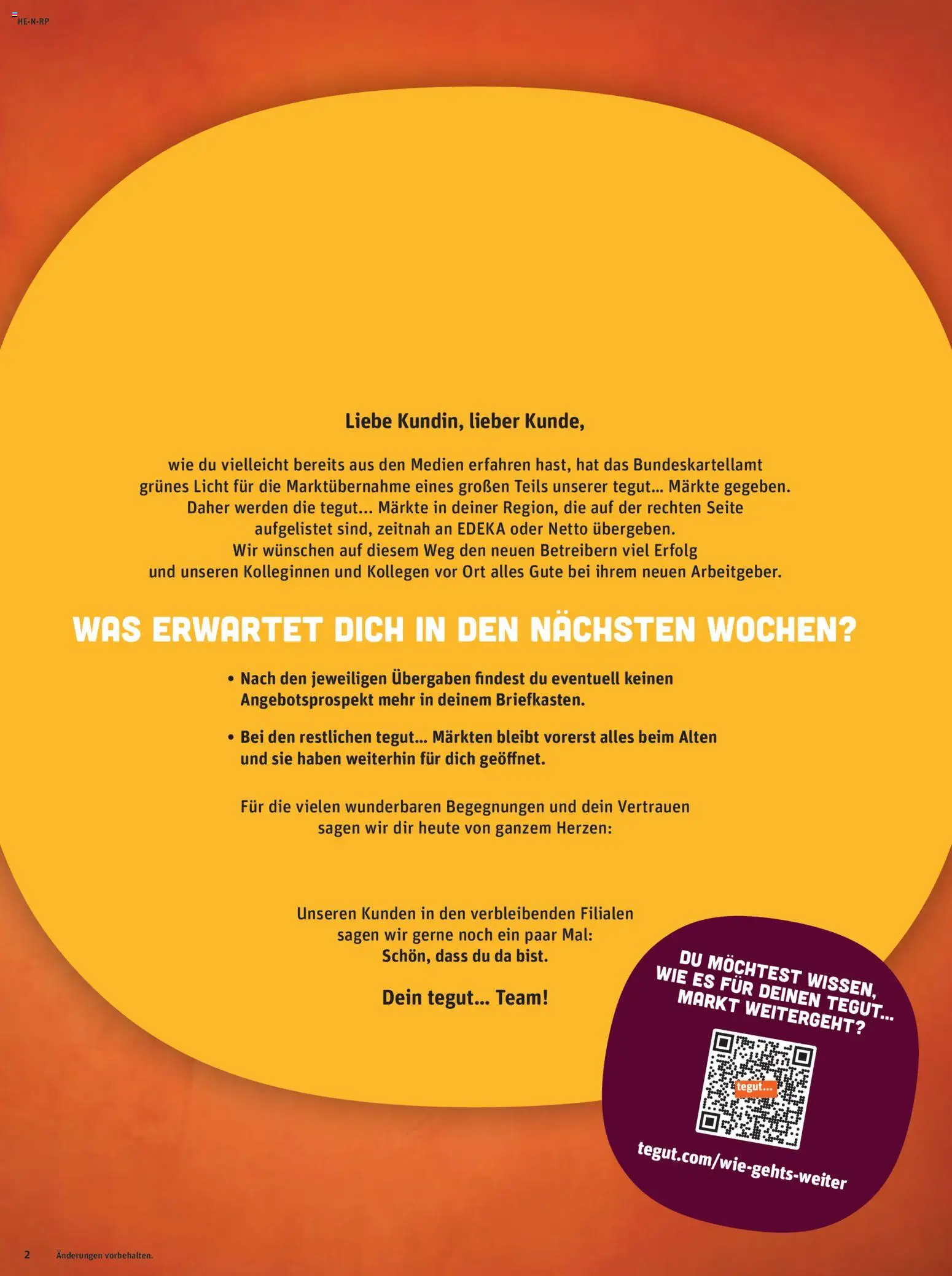 Tegut Prospekt Prospekt in Deutschland