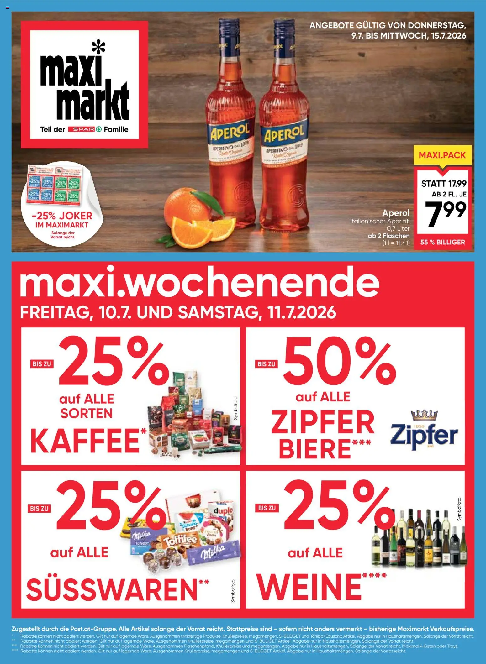 Die besten Angebote | Maximarkt Flugblatt ab 09.07.2026 | - Jetzt stöbern! | Österreich