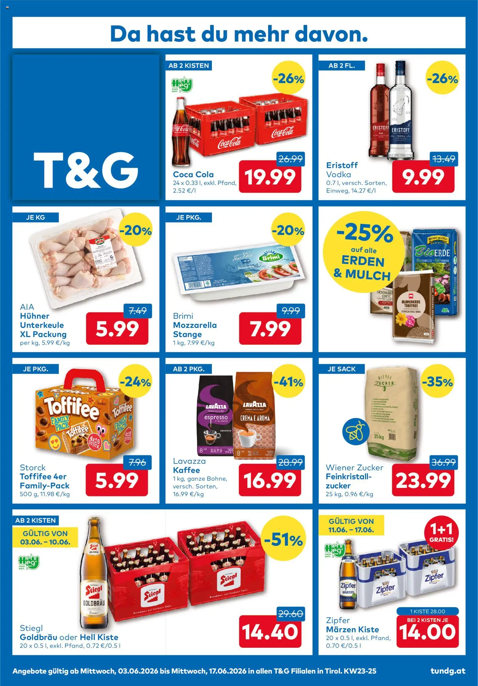 Die besten Angebote | T&G Flugblatt ab 03.06.2026 | - Jetzt stöbern! | Österreich