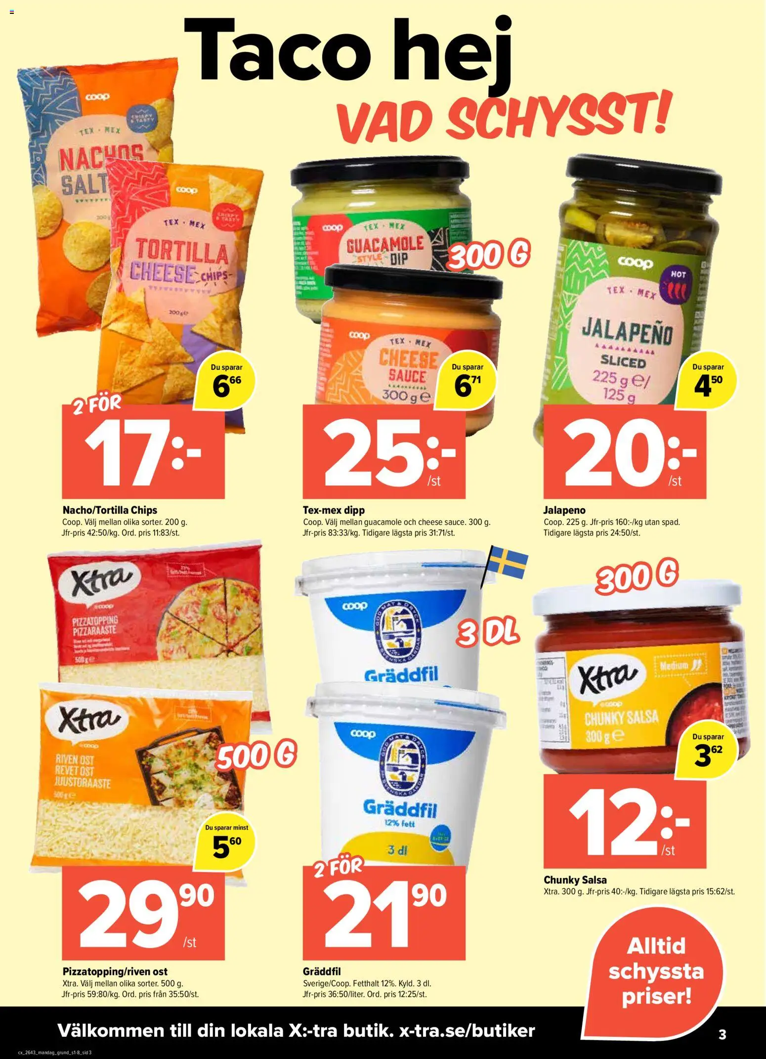 Coop X:-TRA erbjudanden Reklamblad in Sverige