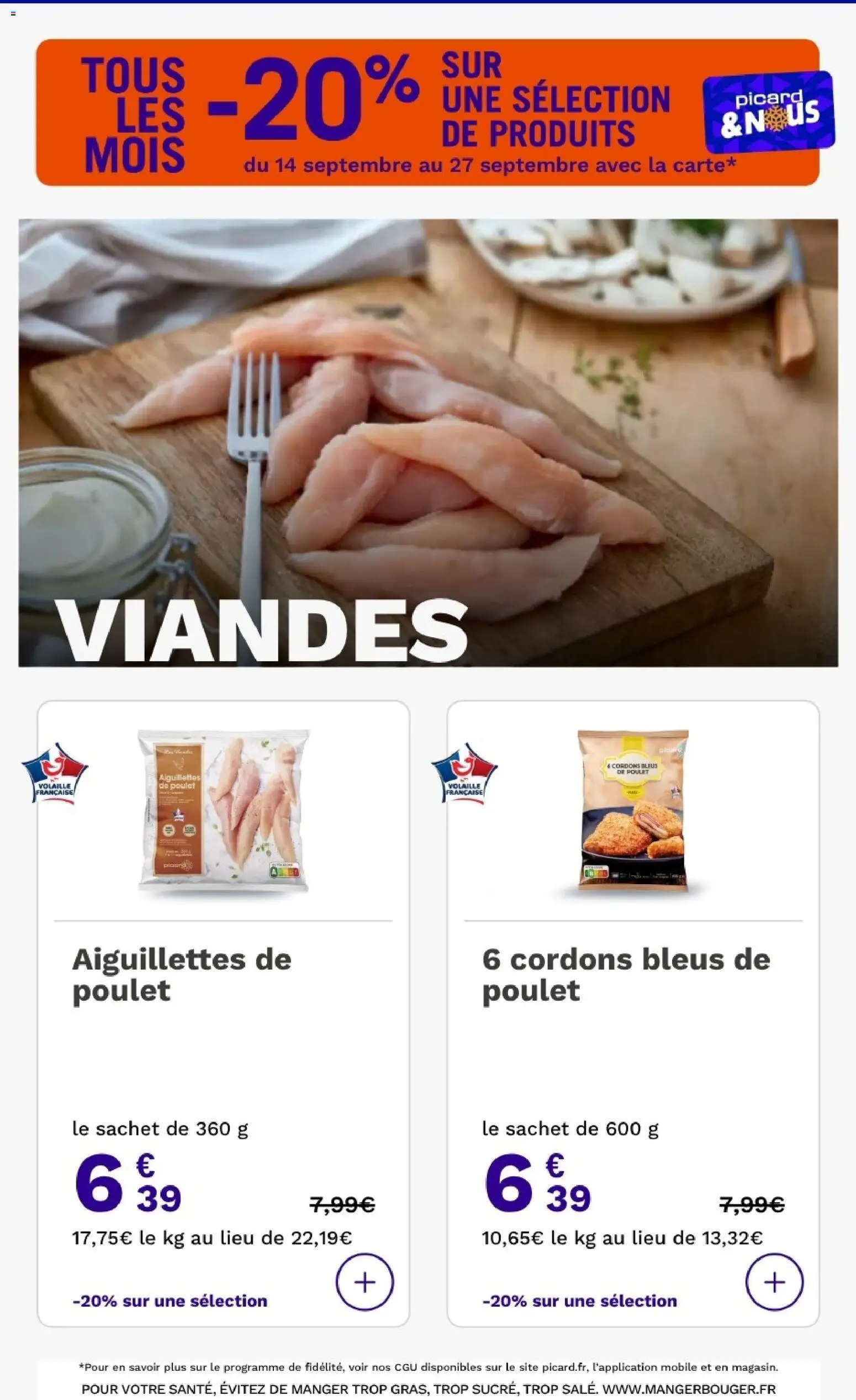 Picard catalogue Catalogue in France