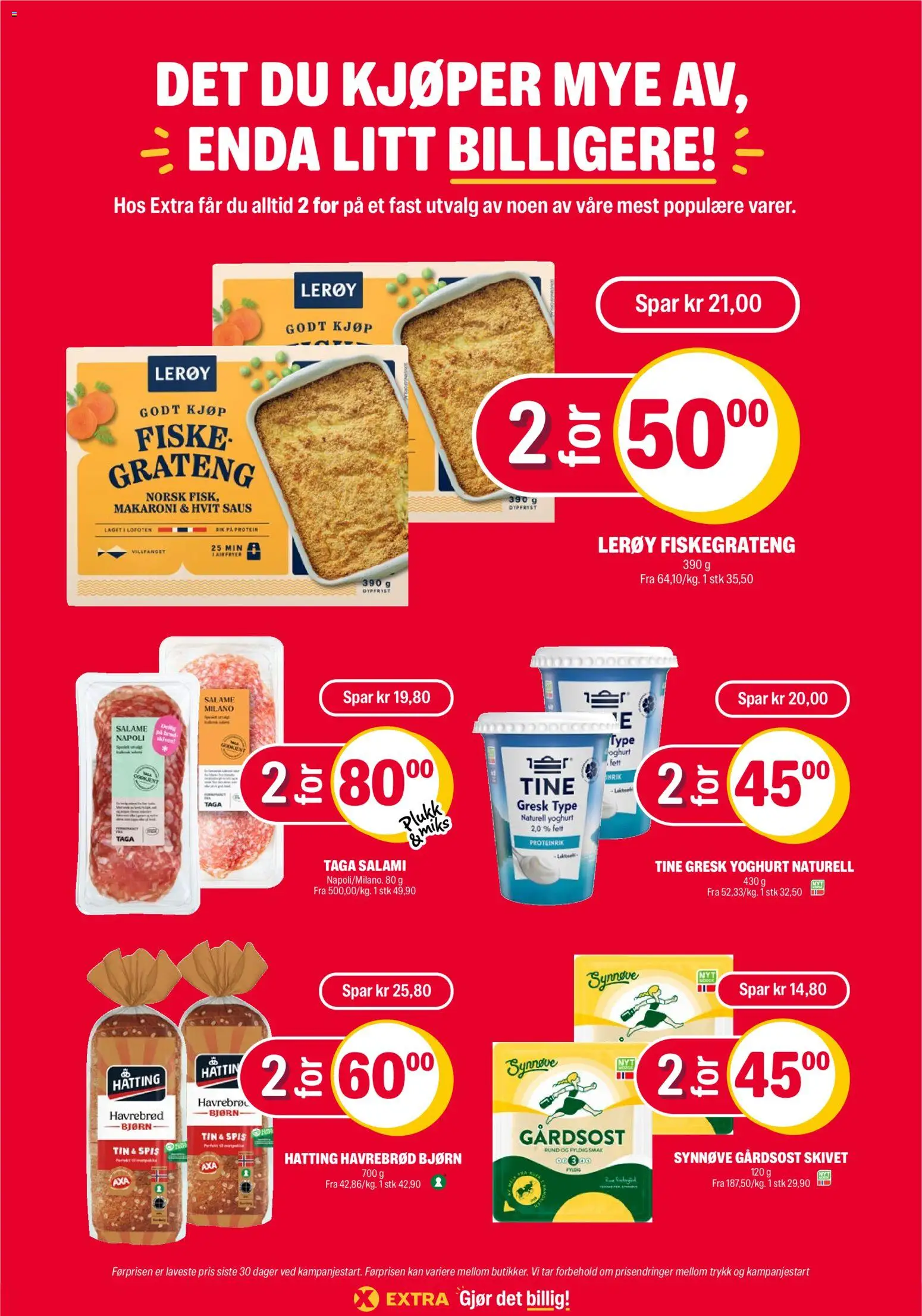Coop Extra kundeavis Kundeavis in Norge