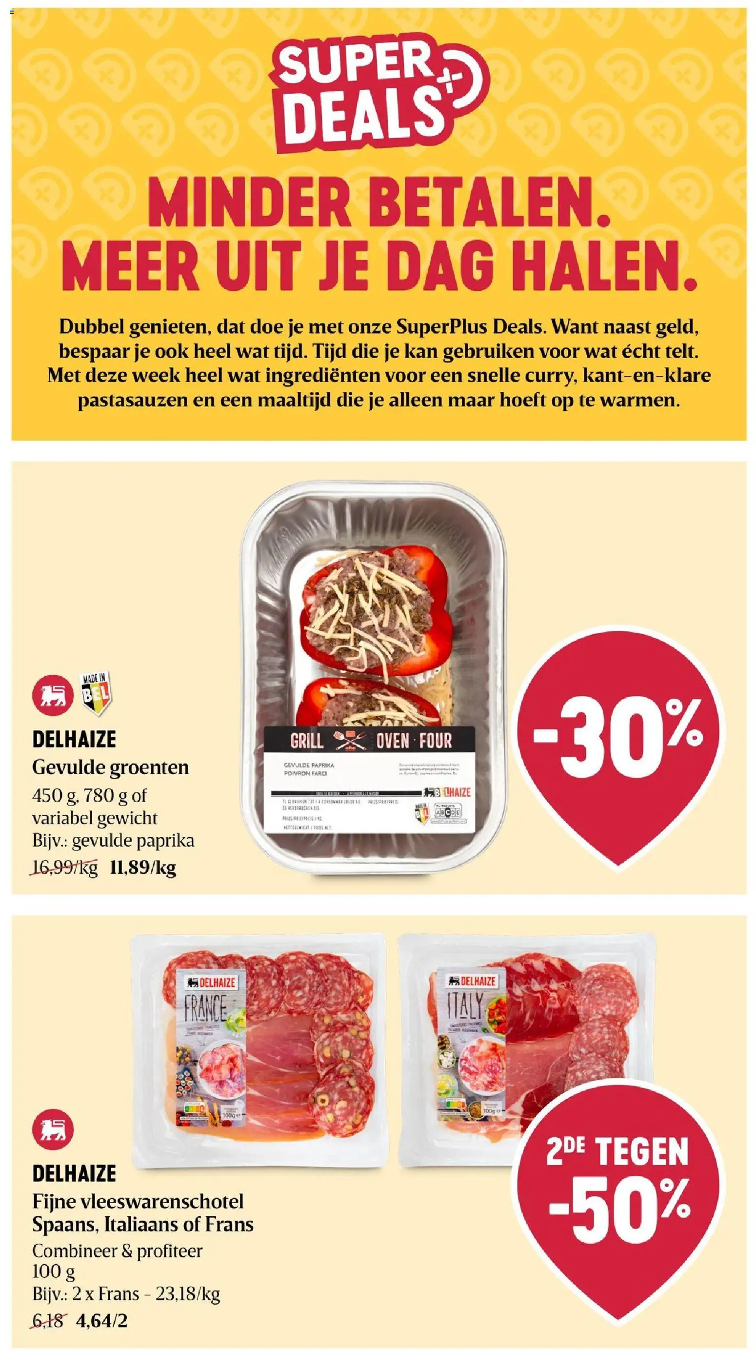 Delhaize folder Folder in België