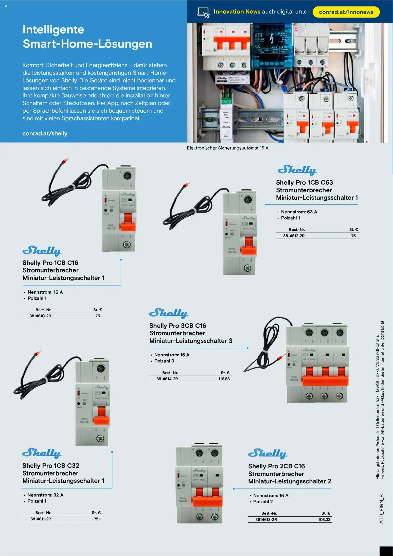 Conrad Technik News Flugblatt in Österreich