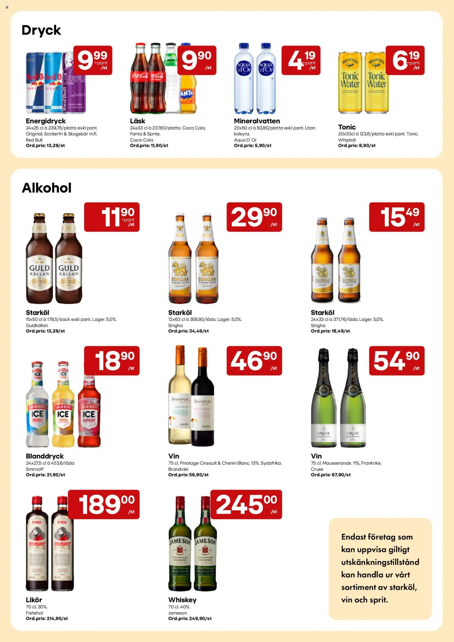 Snabbgross erbjudanden Reklamblad in Sverige