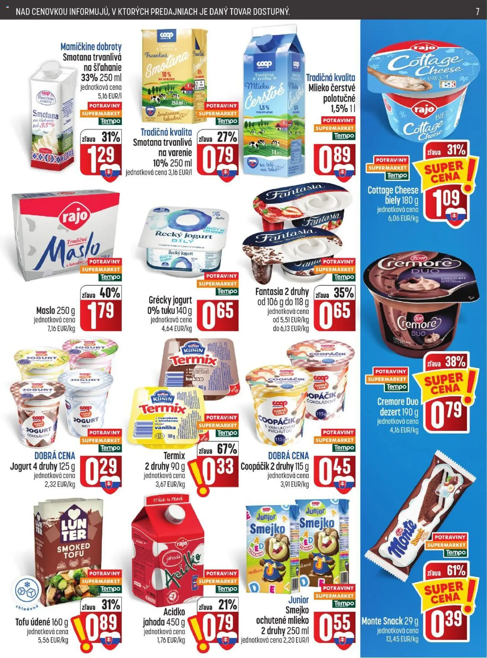 COOP Jednota leták Leták in Slovensko