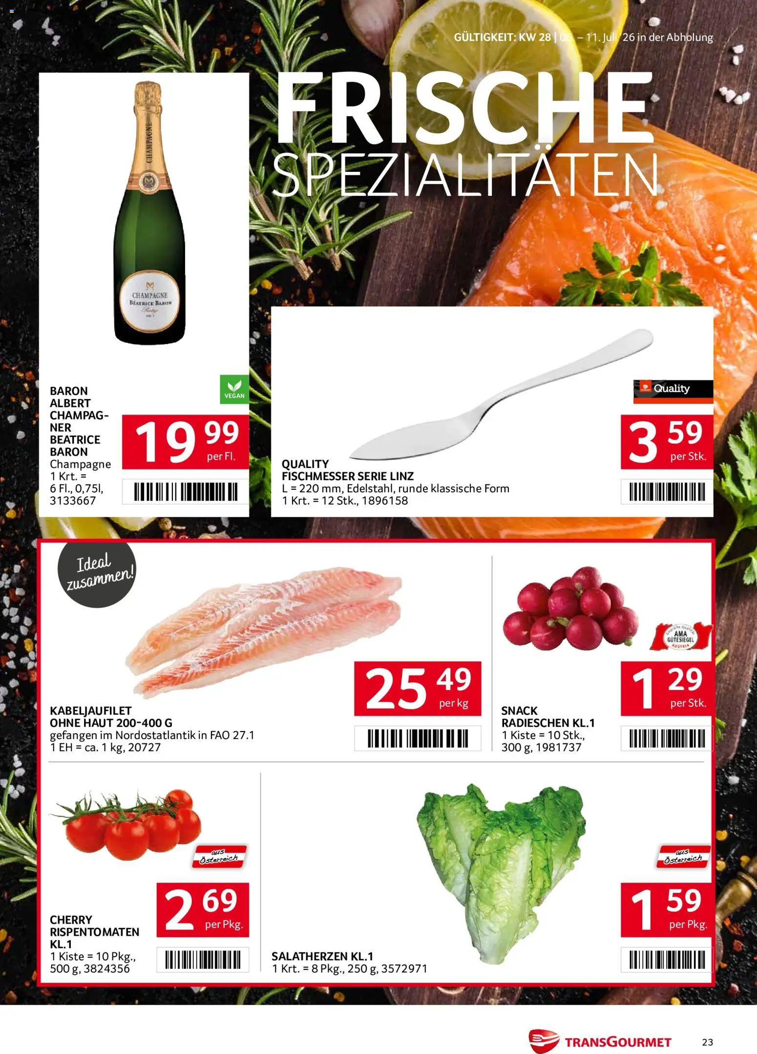 Die besten Angebote | Transgourmet Flugblatt ab 06.07.2026 | - Jetzt stöbern! | Österreich