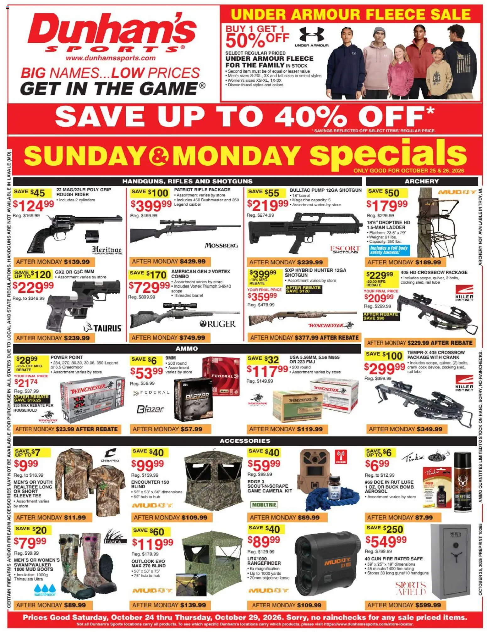 Dunham`s Sports Weekly Ad Weekly Ad in United States