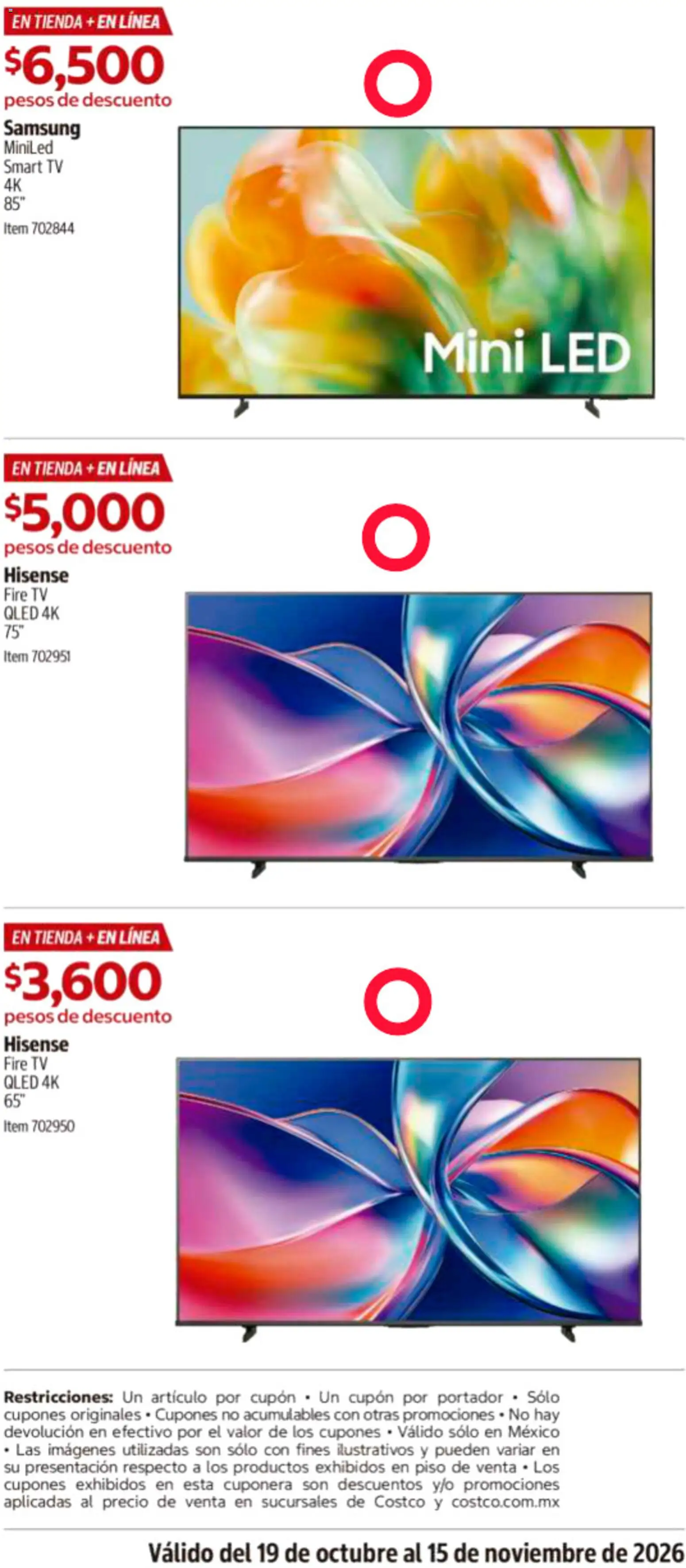 Costco catálogo Folleto in México