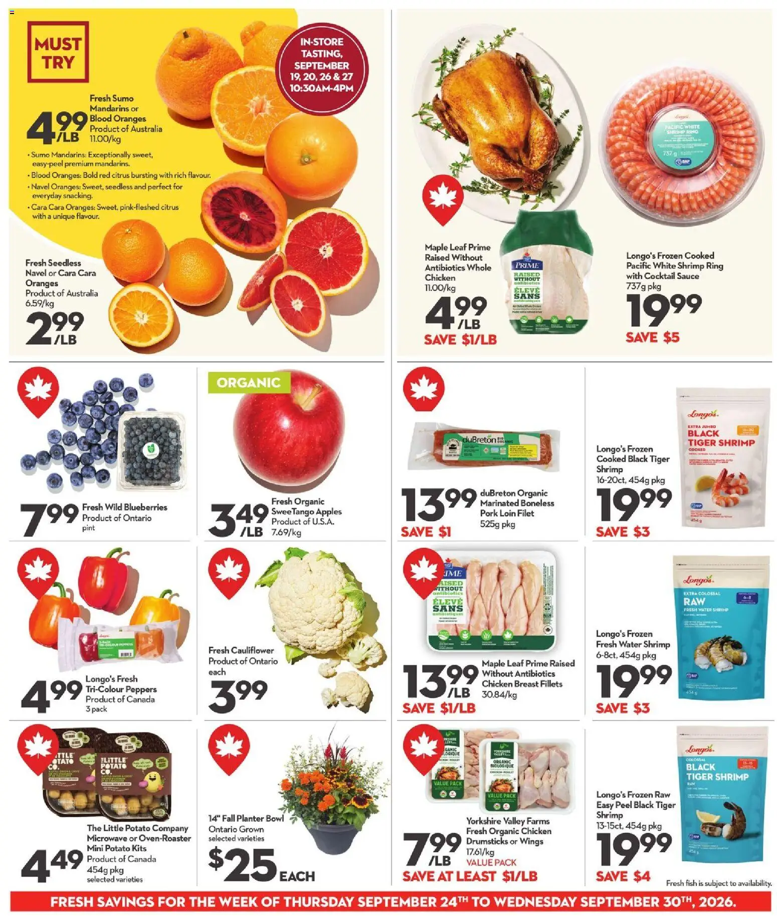Longo`s weekly flyer / circulaire Flyer in Canada