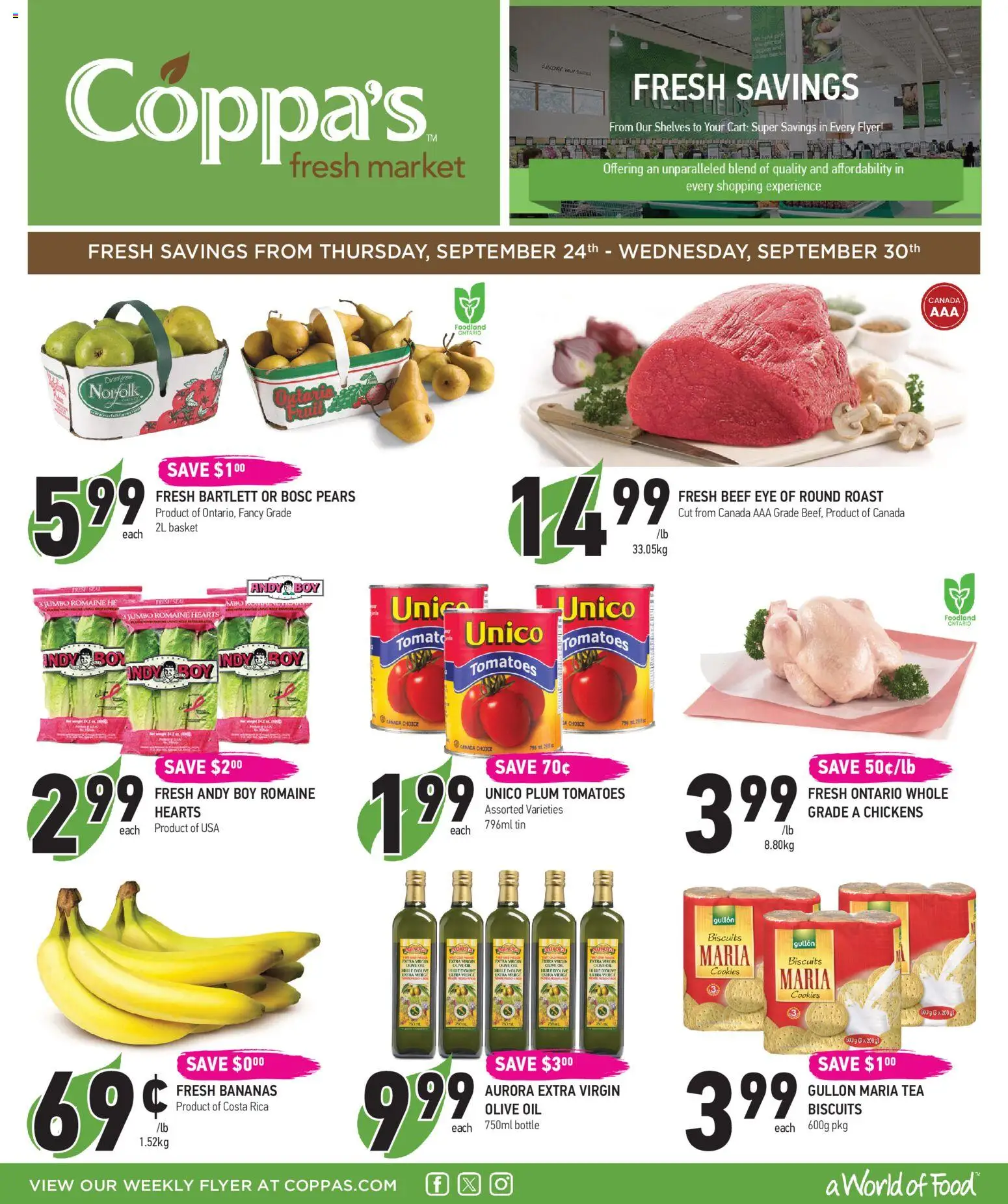 Coppas Fresh Market weekly flyer / circulaire Flyer in Canada