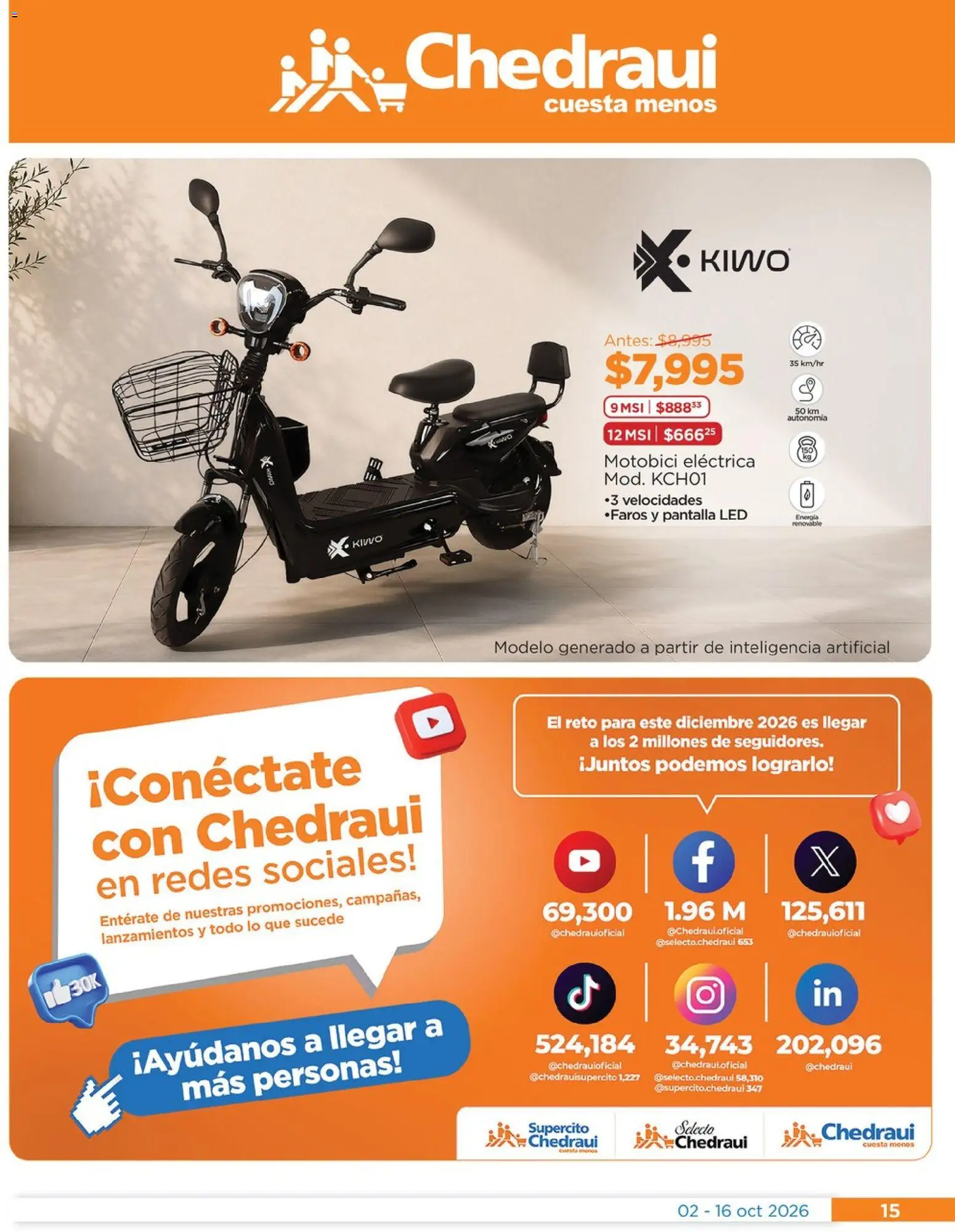 Chedraui folleto Renueva tu hogar Llevarte más cuesta menos Folleto in México