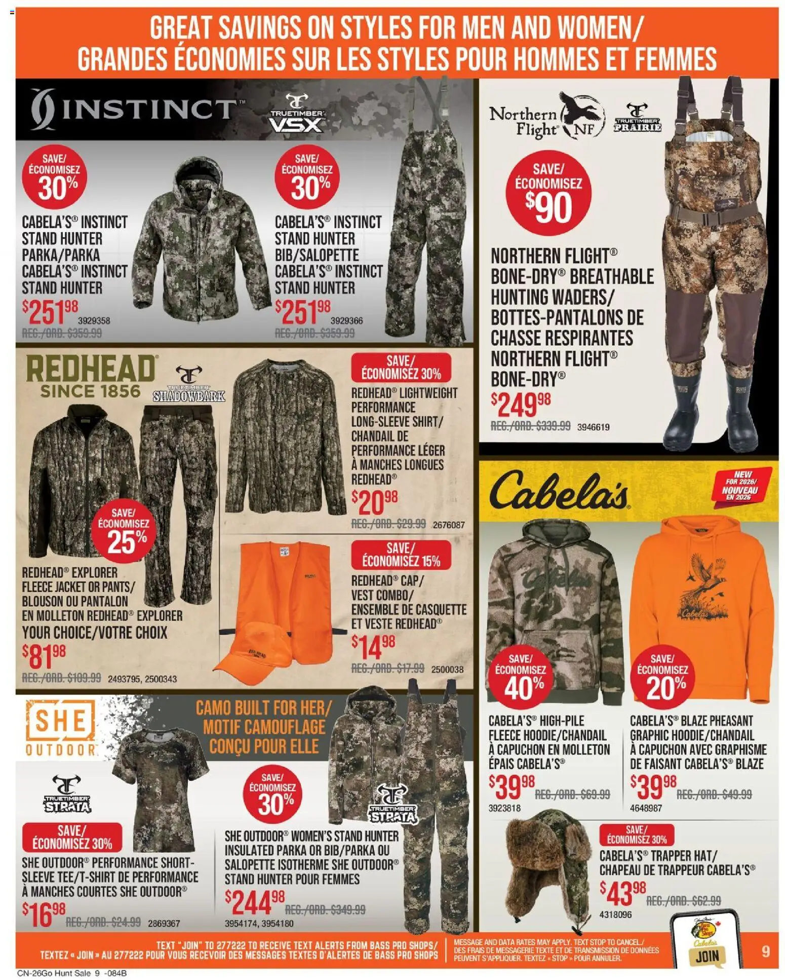 Cabelas weekly flyer / circulaire Flyer in Canada