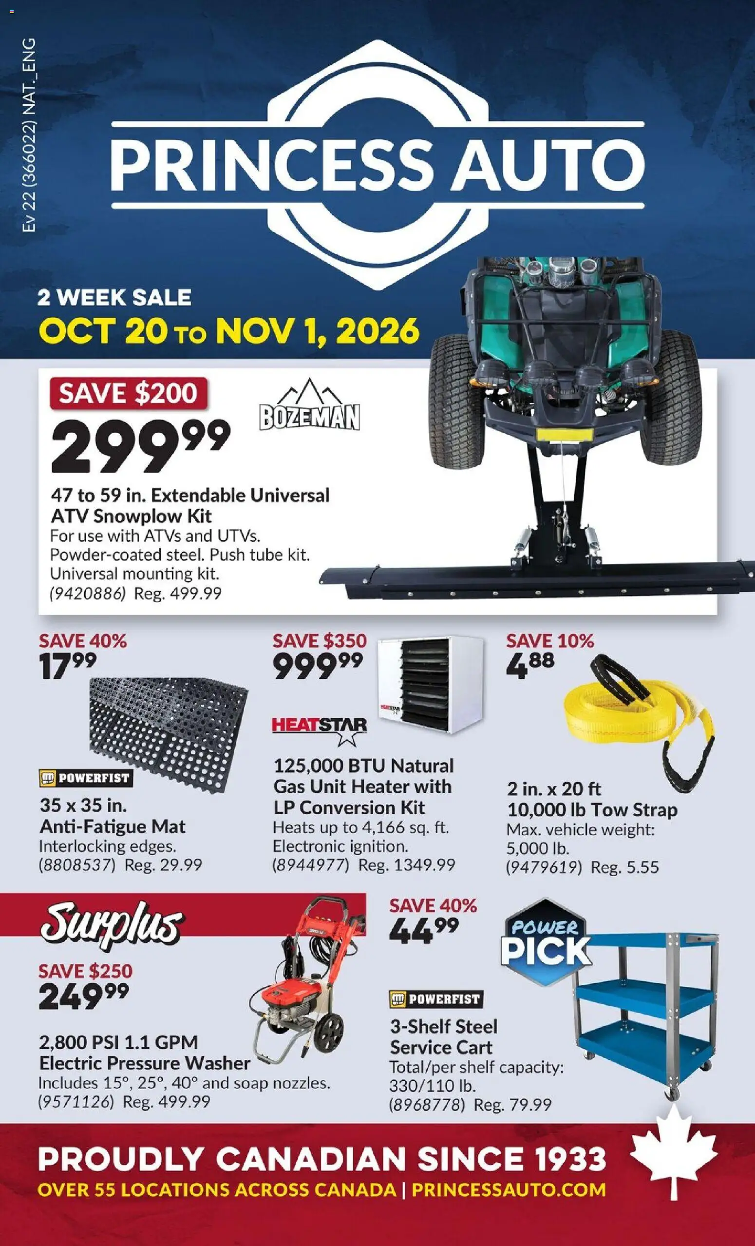 Princess Auto flyer - 2 Week Sale! Flyer in Canada