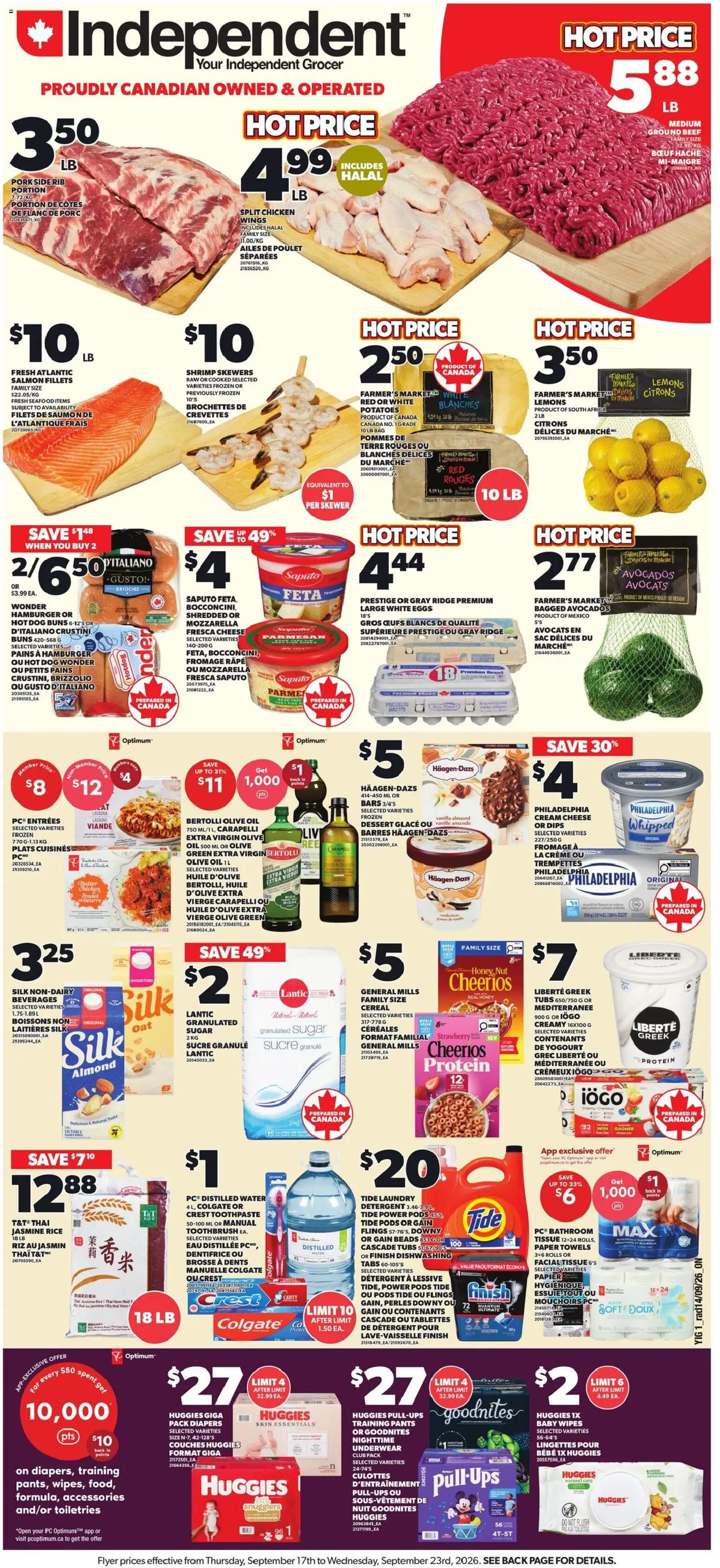 Independent Grocer weekly flyer / circulaire Flyer in Canada